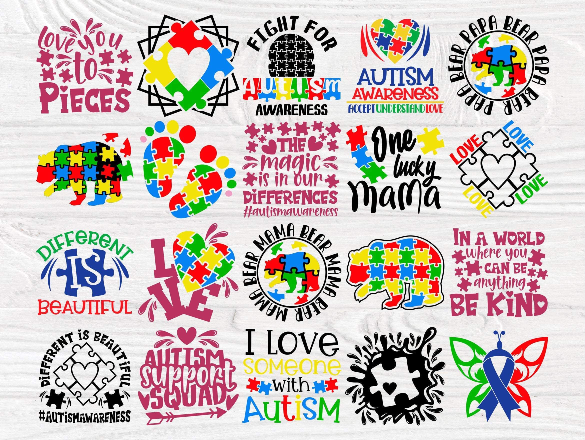 Autism SVG Bundle, Autism Awareness Svg Cut Files By TonisArtStudio ...