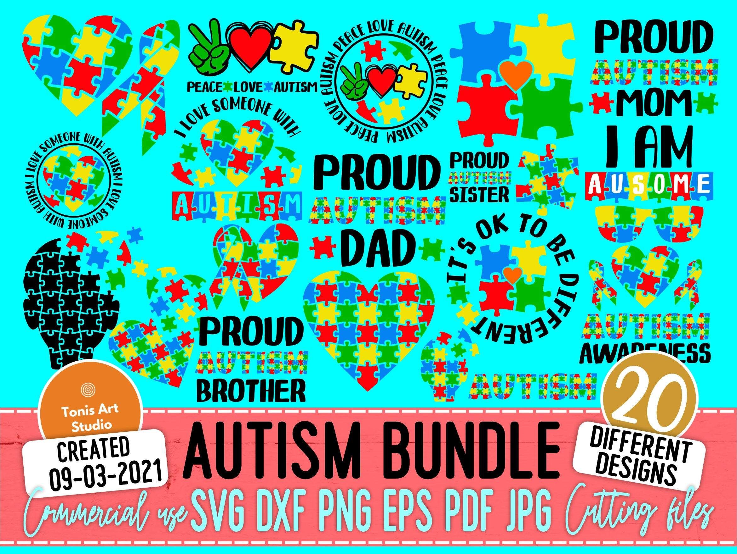 Download Autism Svg Bundle Autism Awareness Autism Mom By Tonisartstudio Thehungryjpeg Com