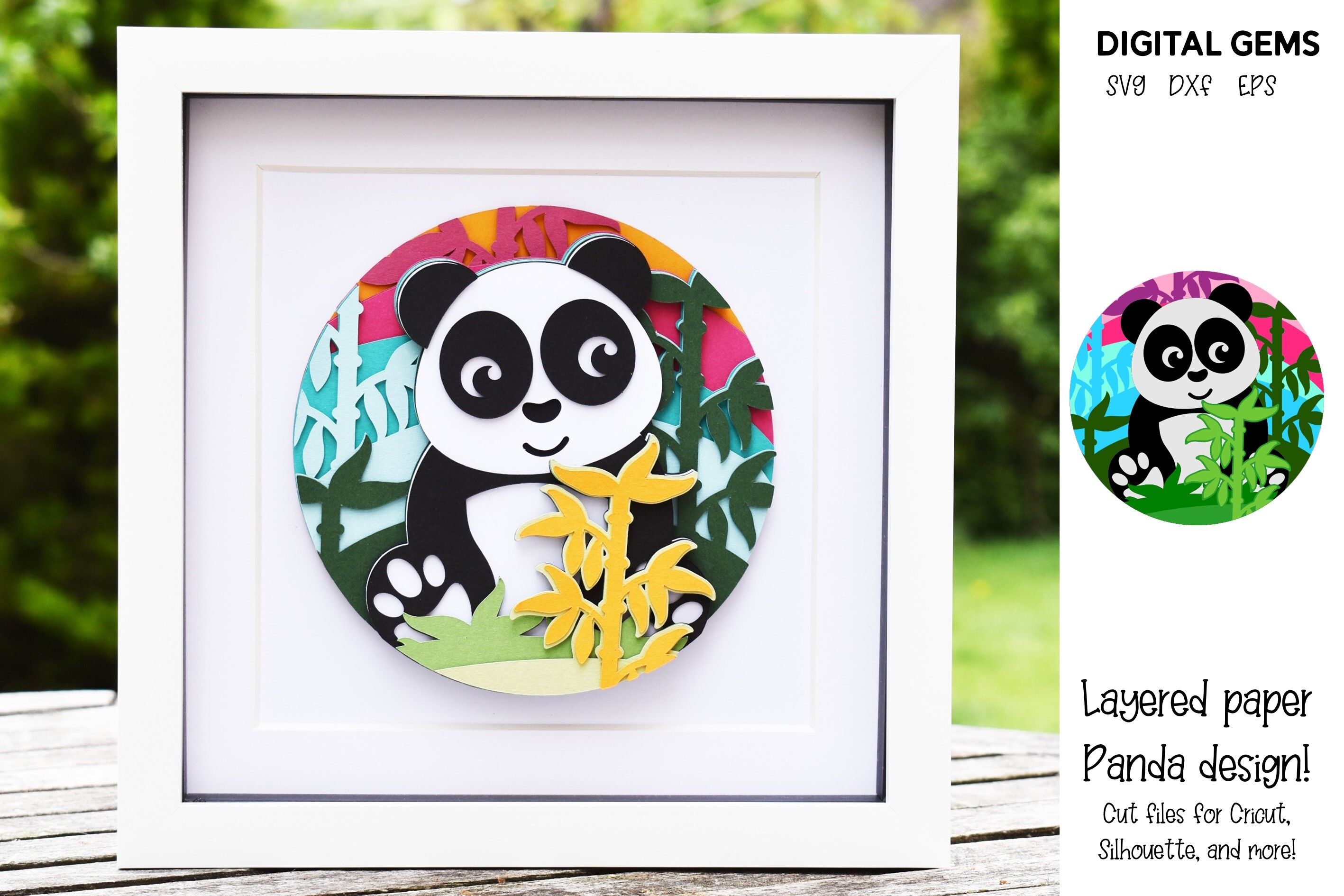 Animal Layered paper designs. Lion, Unicorn, Panda, Giraffe. By Digital  Gems | TheHungryJPEG