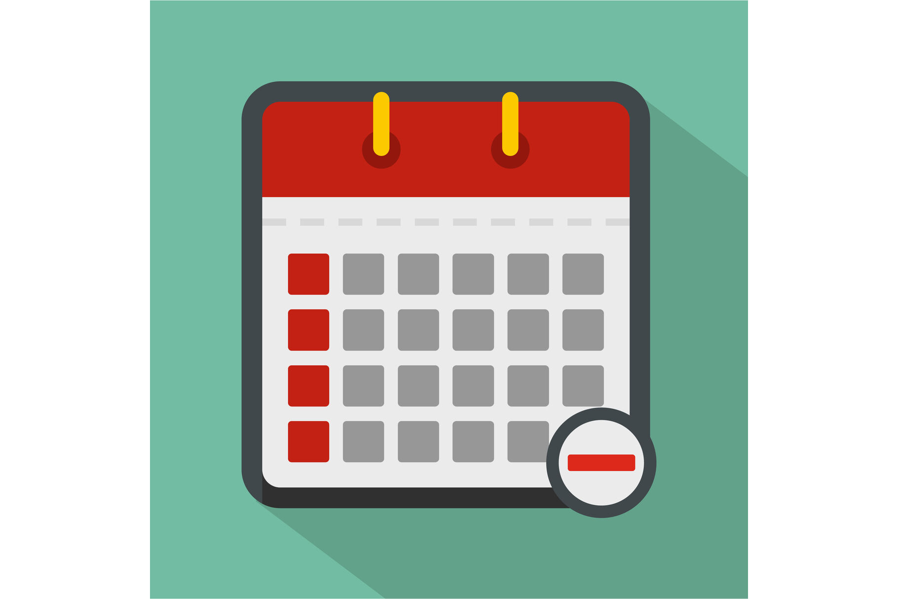 Calendar page icon, flat style By Anatolir56 | TheHungryJPEG