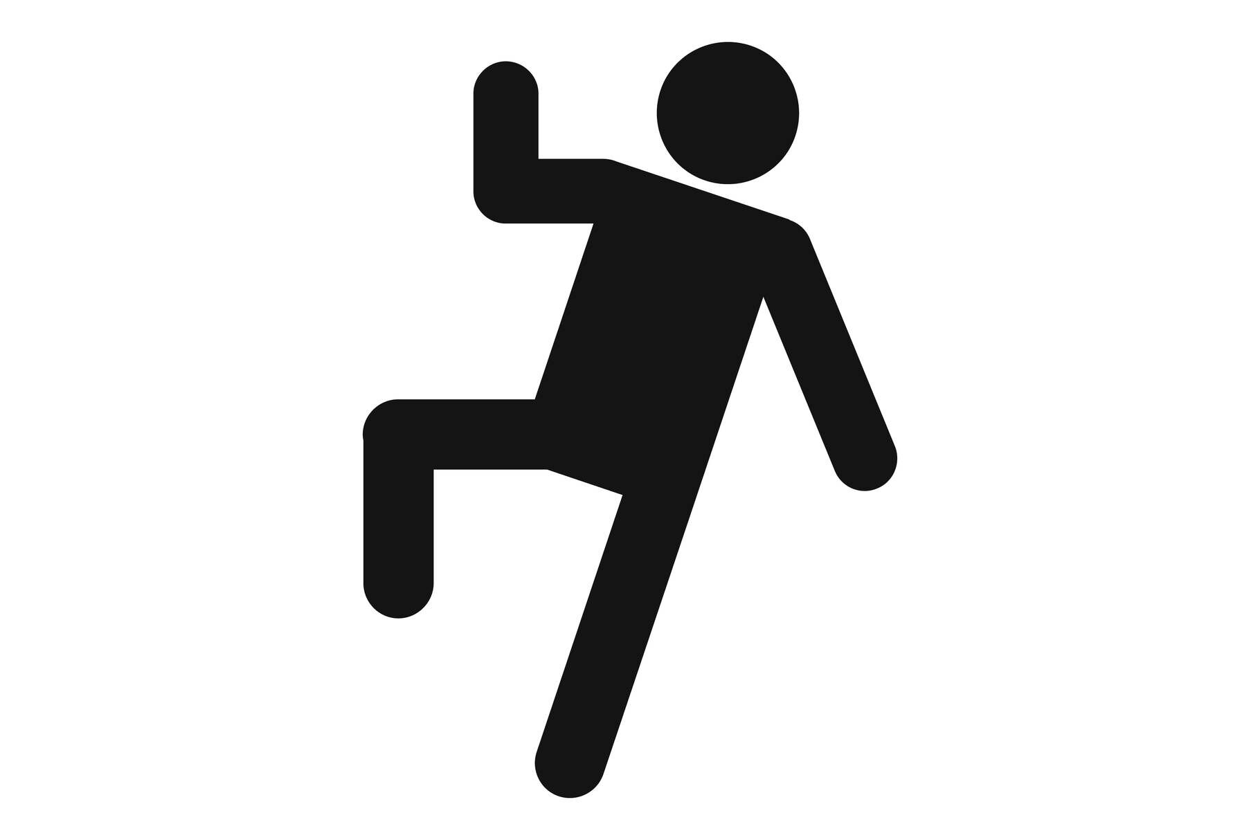 Stick figure stickman icon pictogram vector simple (1386200)