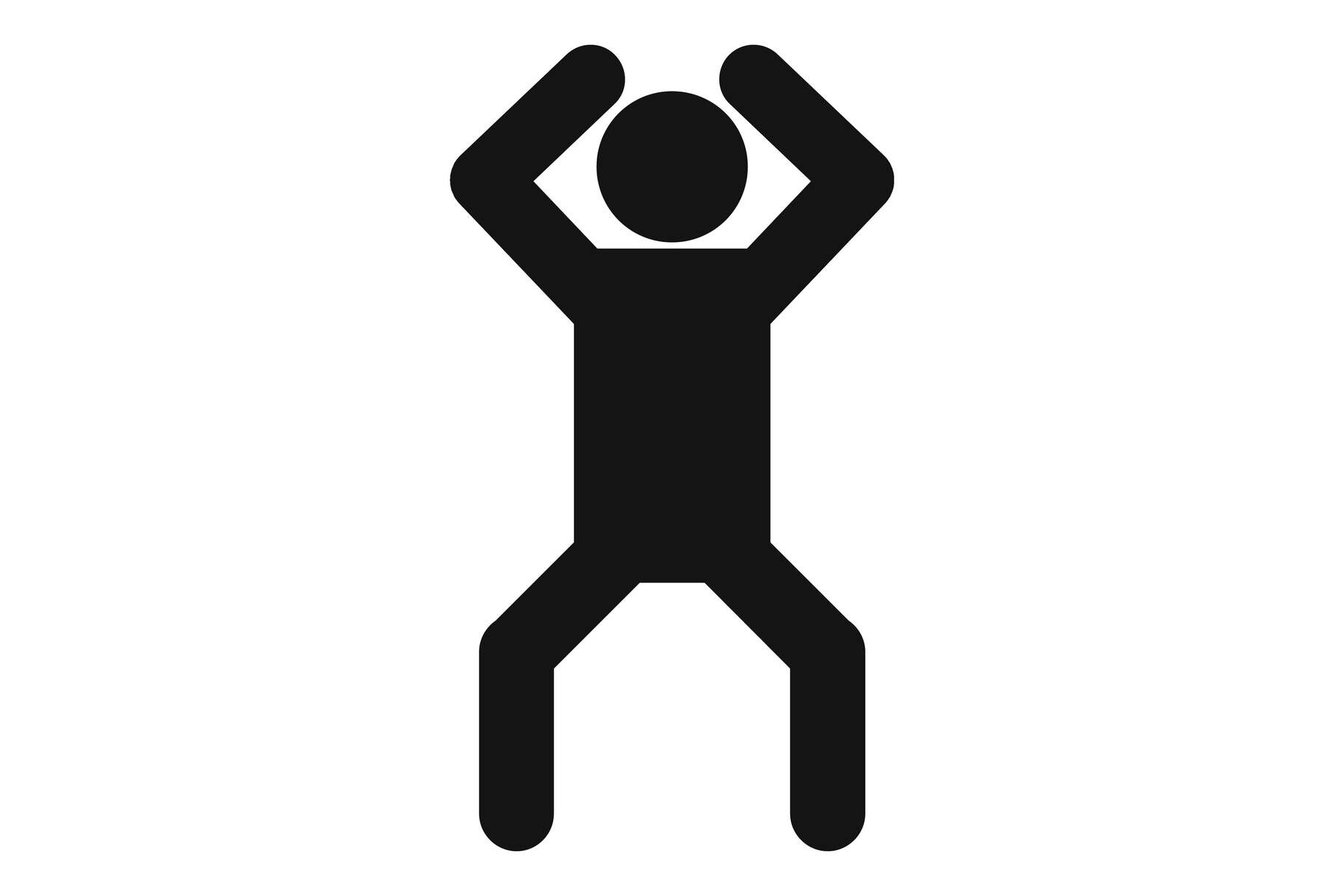 Stick figure stickman icon pictogram vector simple (1386200)