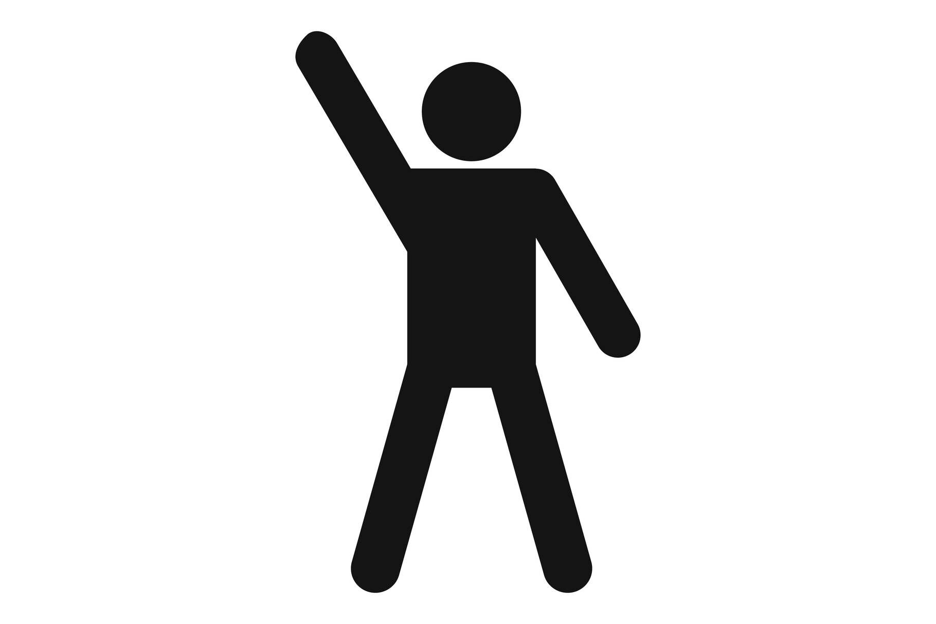 Stick Figure Stickman Icon Pictogram Graphic by anatolir56