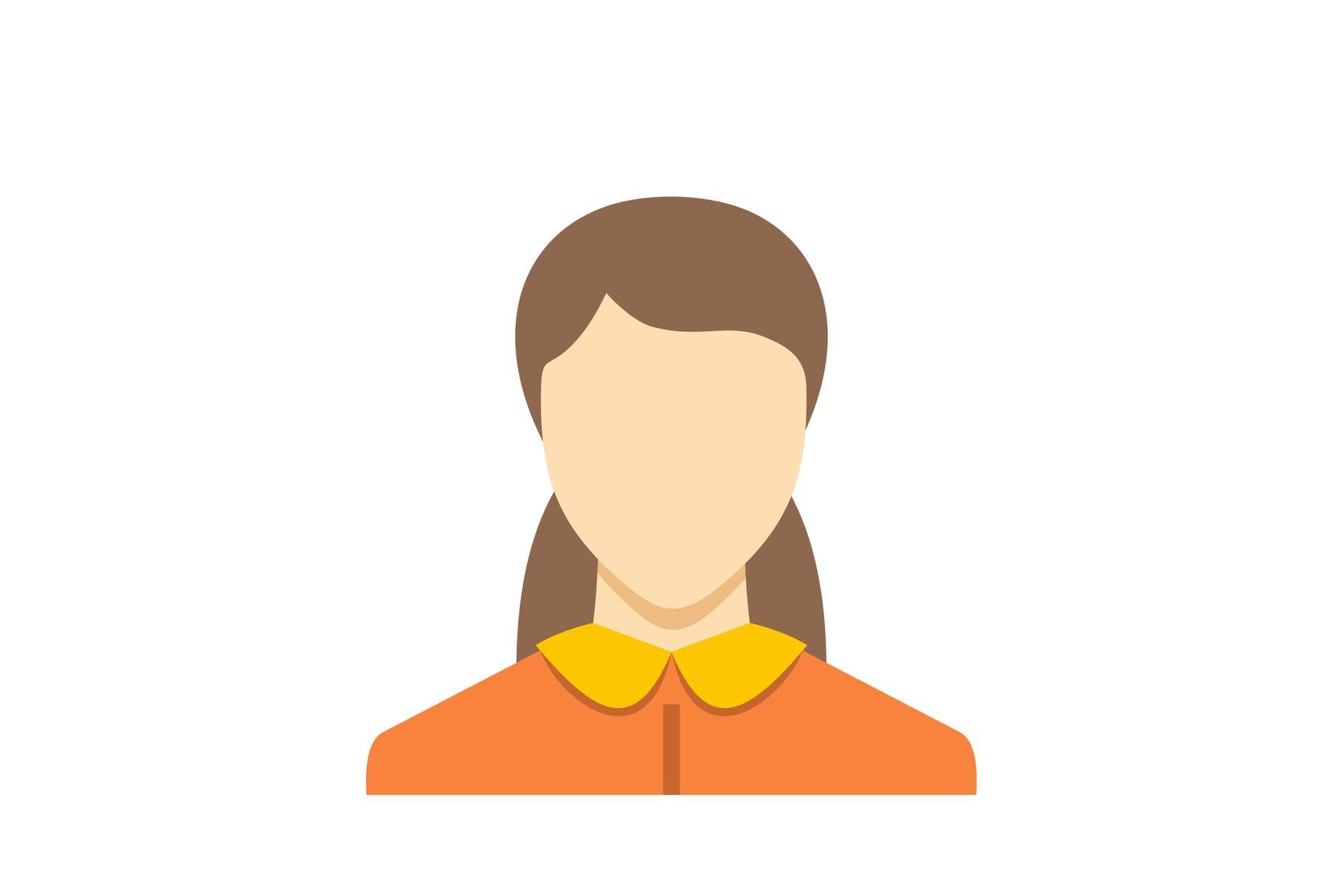 Vector Avatar Icon Profil Picture Stock Vector - Illustration of flat,  girl: 126287784