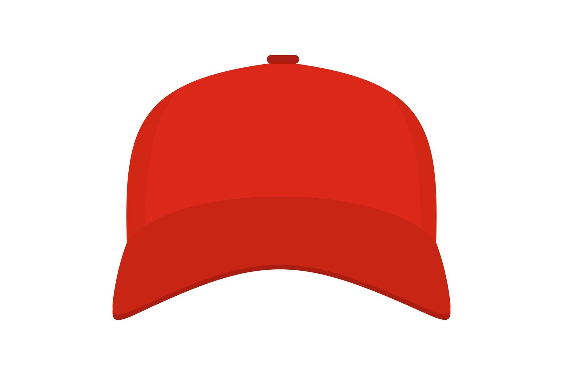 Baseball cap in front icon, flat style. By Anatolir56 | TheHungryJPEG