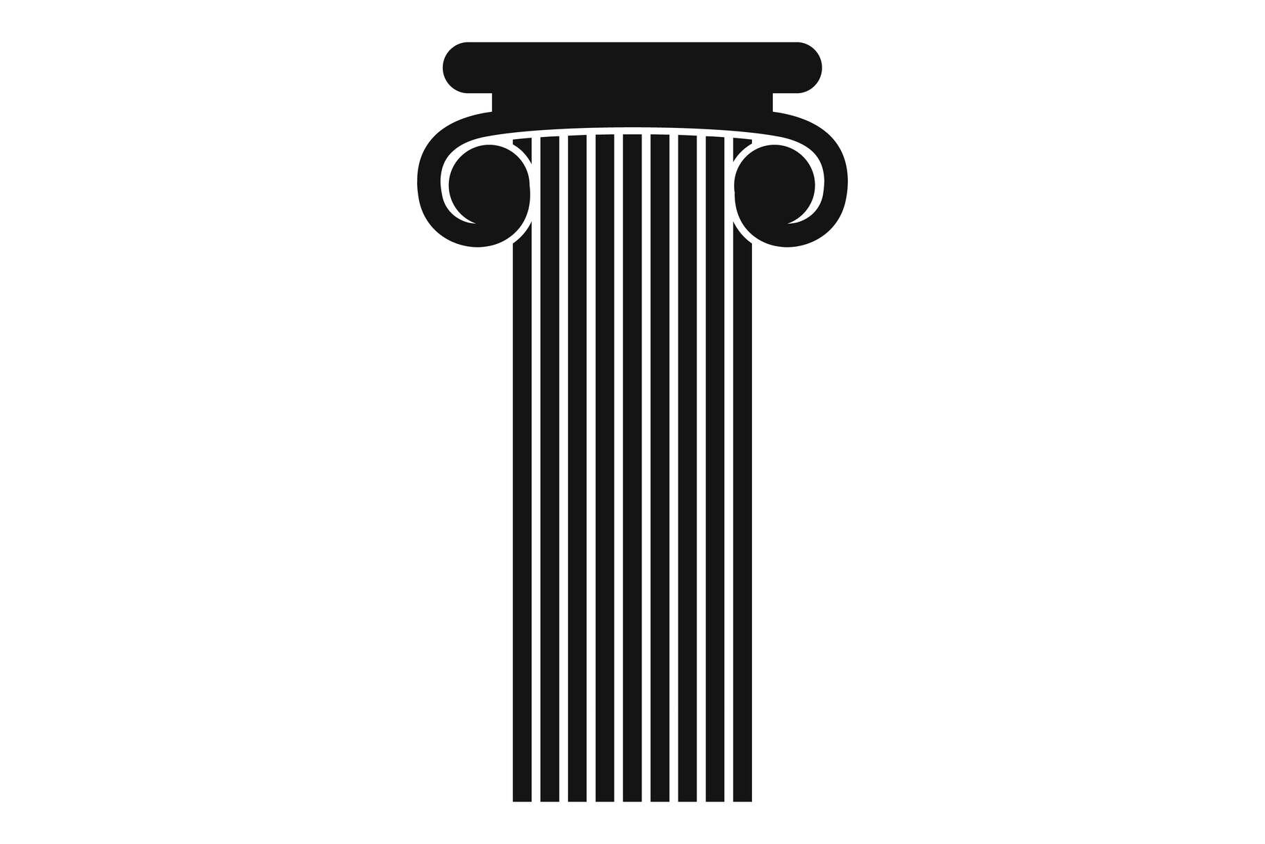 Roman column icon, simple style. By Anatolir56 | TheHungryJPEG