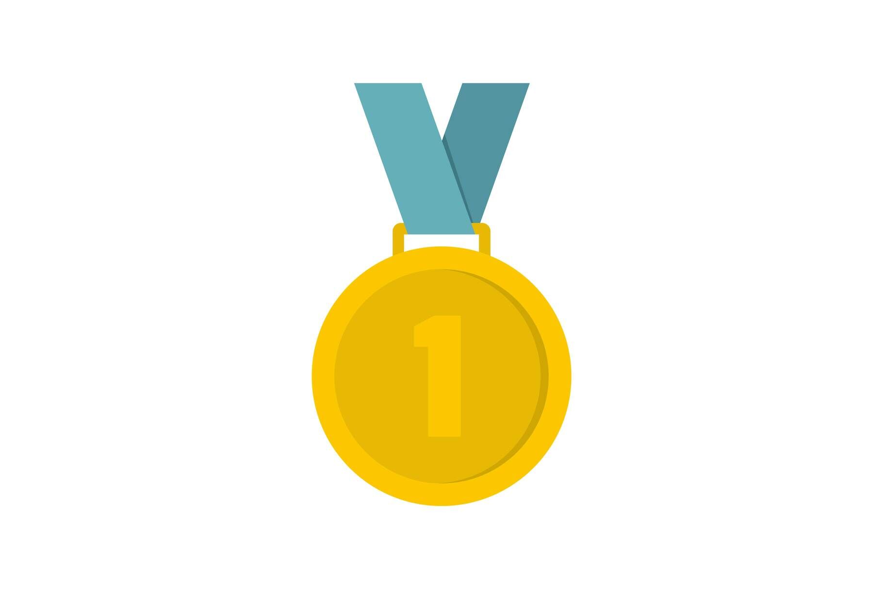 Medal icon vector flat By Anatolir56 | TheHungryJPEG