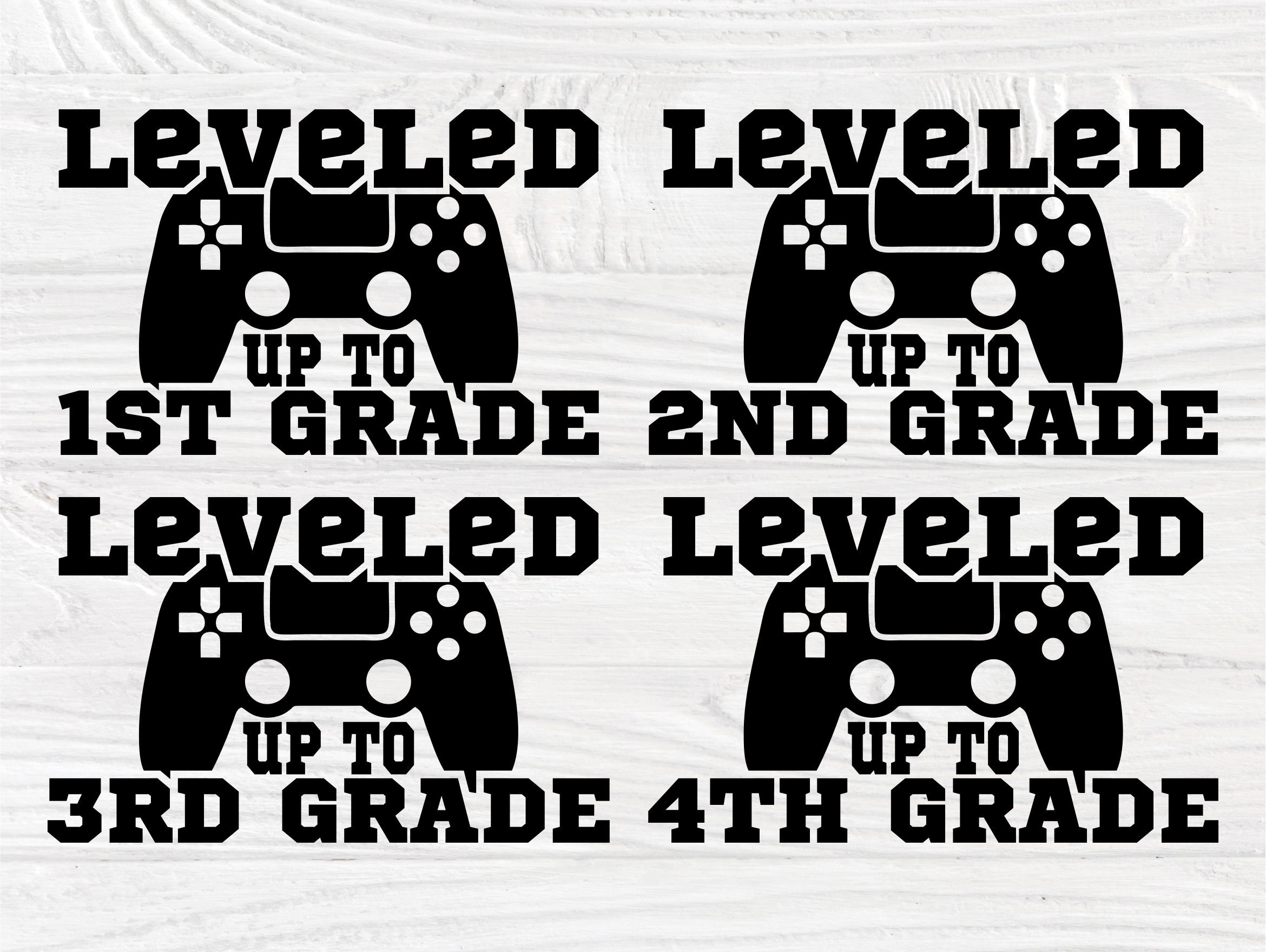 Leveled Up To 1st 2nd 3rd 4th Grade Svg By Tonisartstudio Thehungryjpeg Com