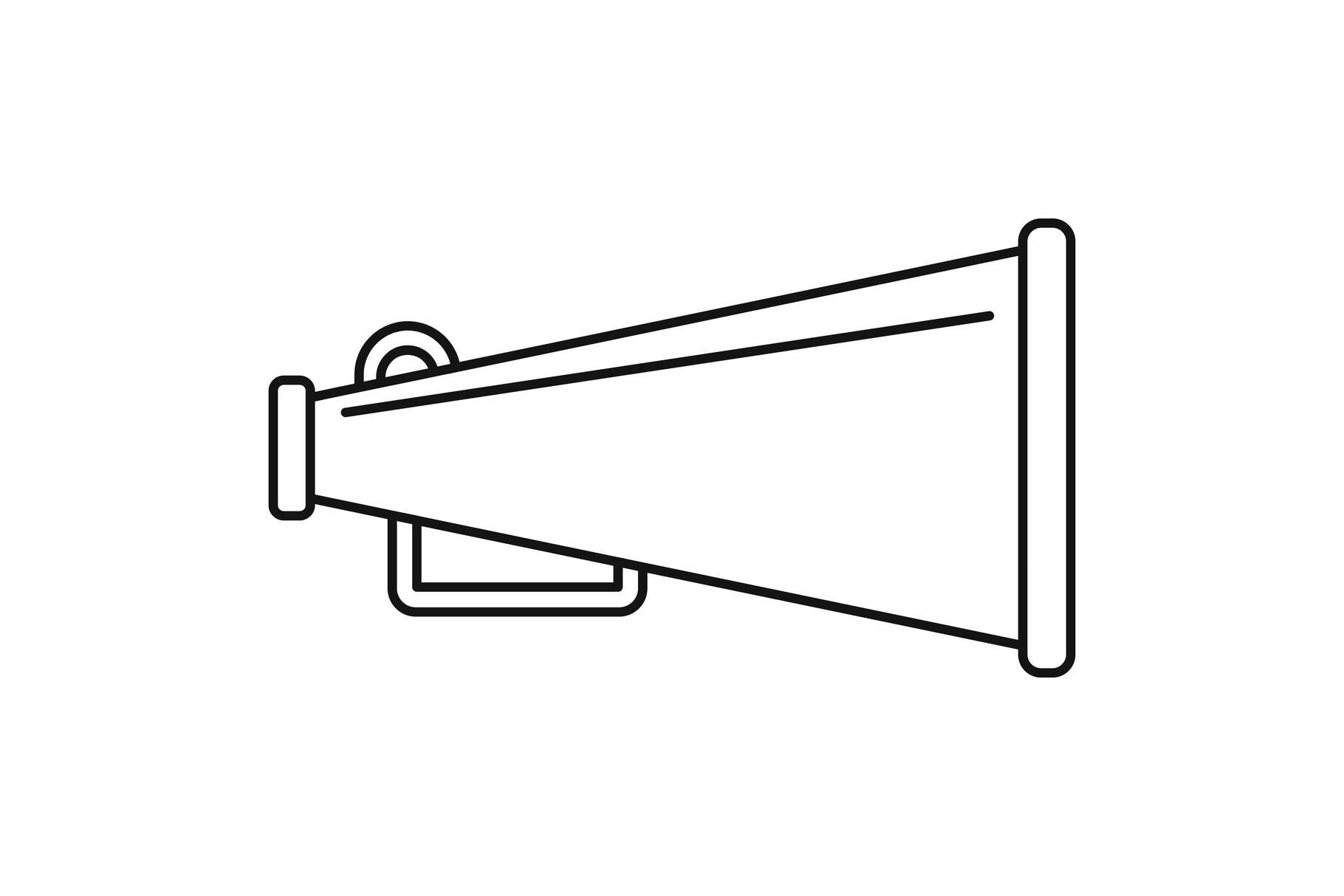 Professional megaphone icon, outline style By Anatolir56 | TheHungryJPEG