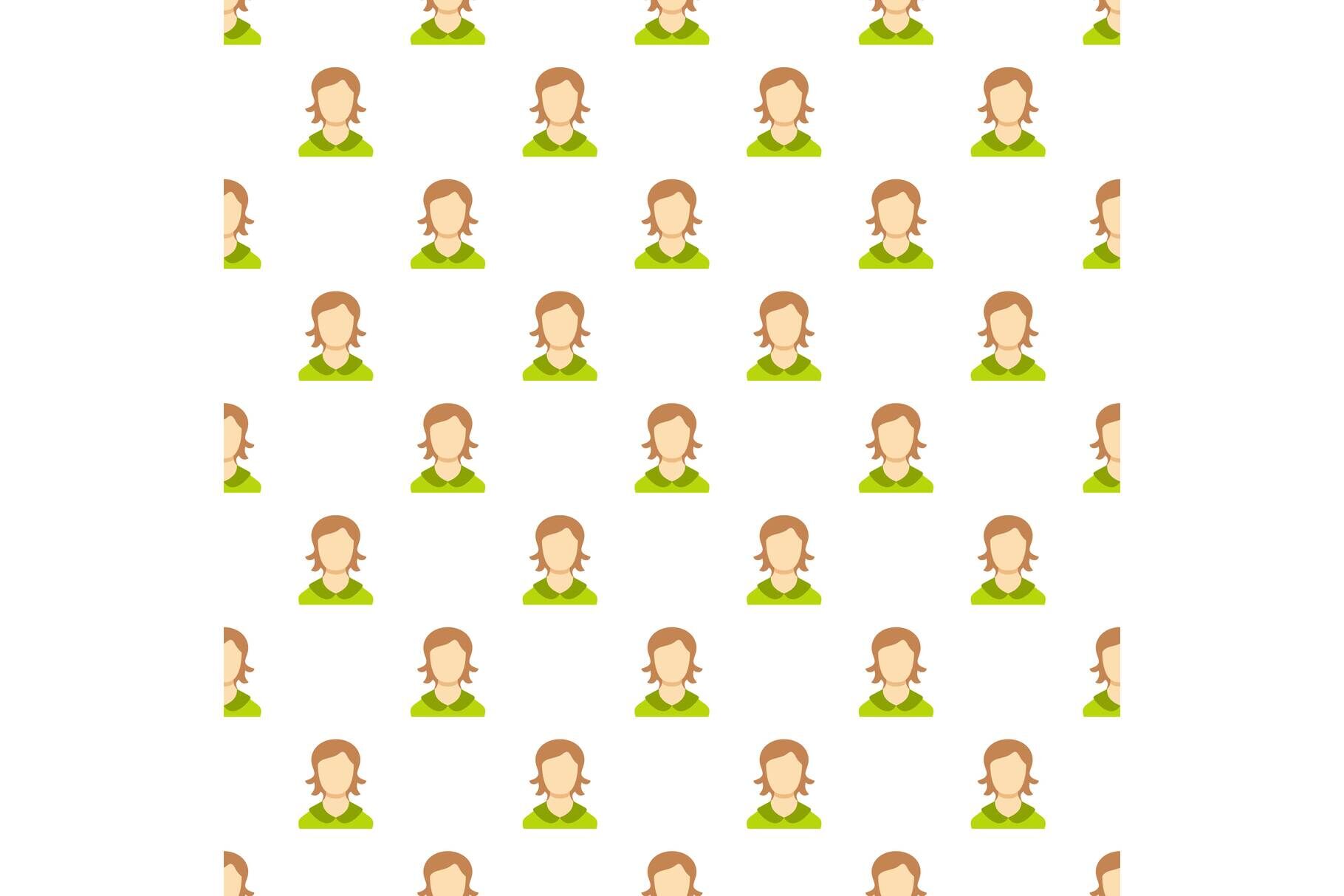 Girl user pattern seamless By Anatolir56 | TheHungryJPEG