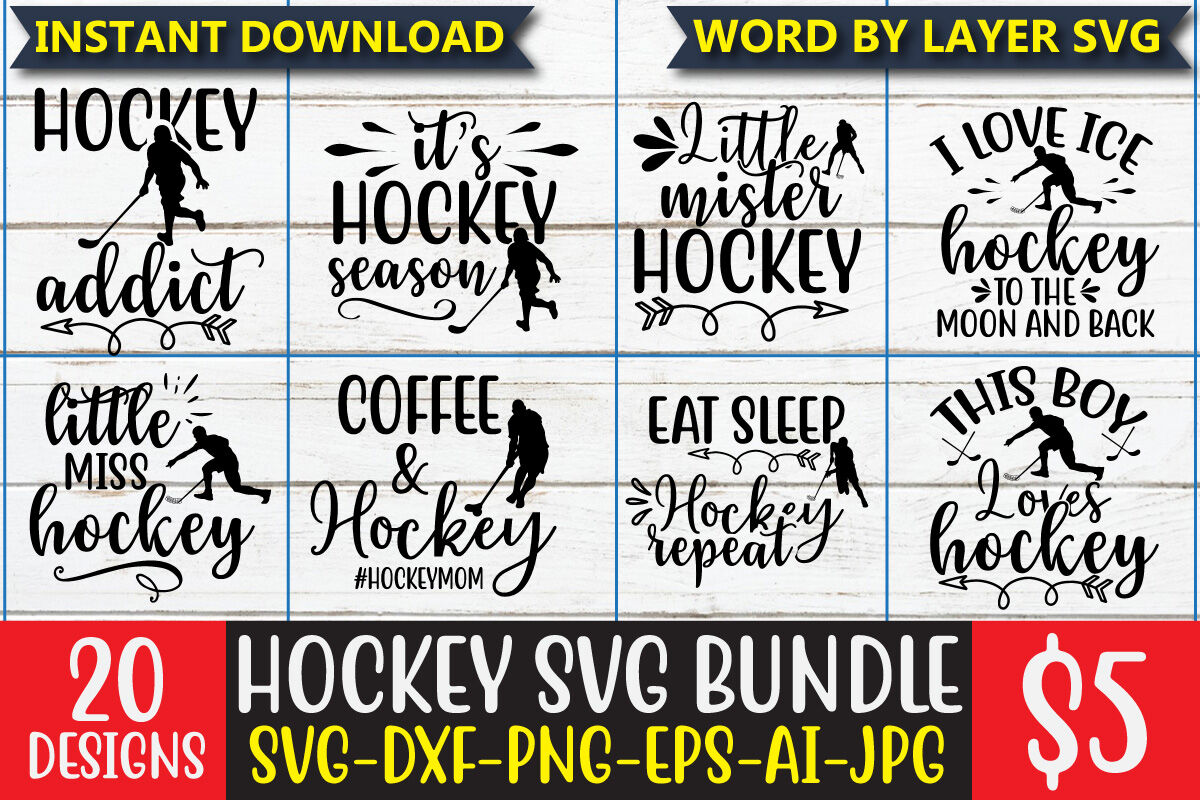 Download Hockey Svg Bundle By Ismetarabd Thehungryjpeg Com