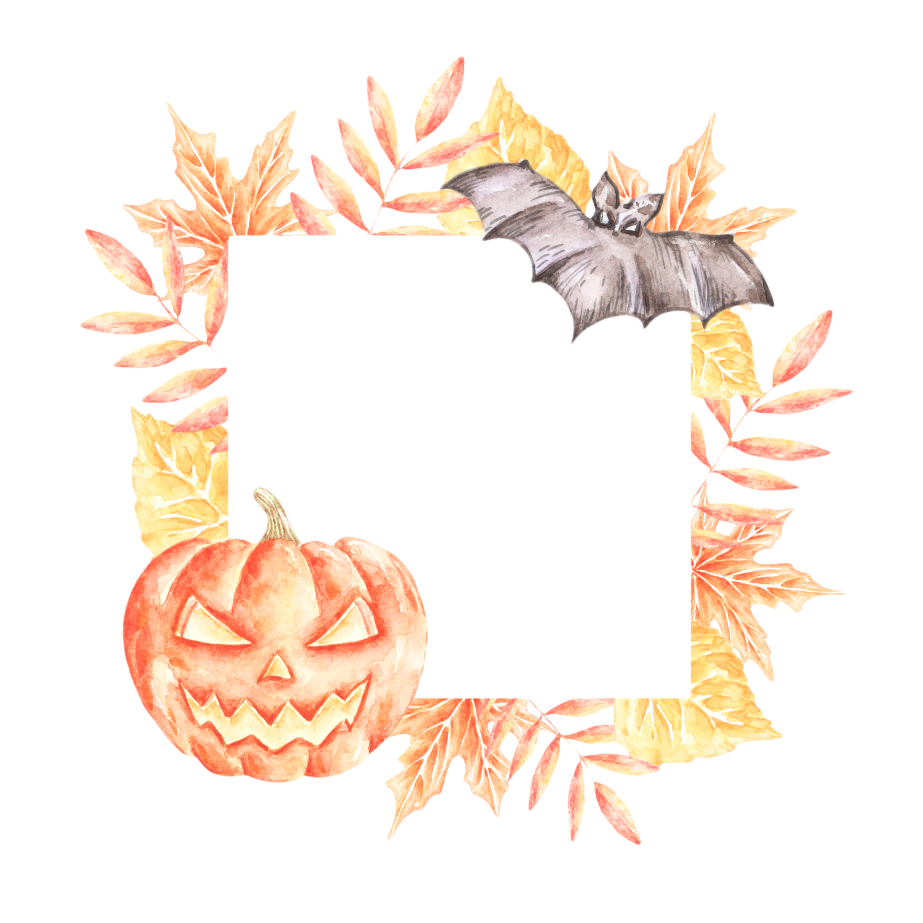 Halloween Watercolor Clipart Cute Fall Pumpkin Autumn Clipart -  Canada