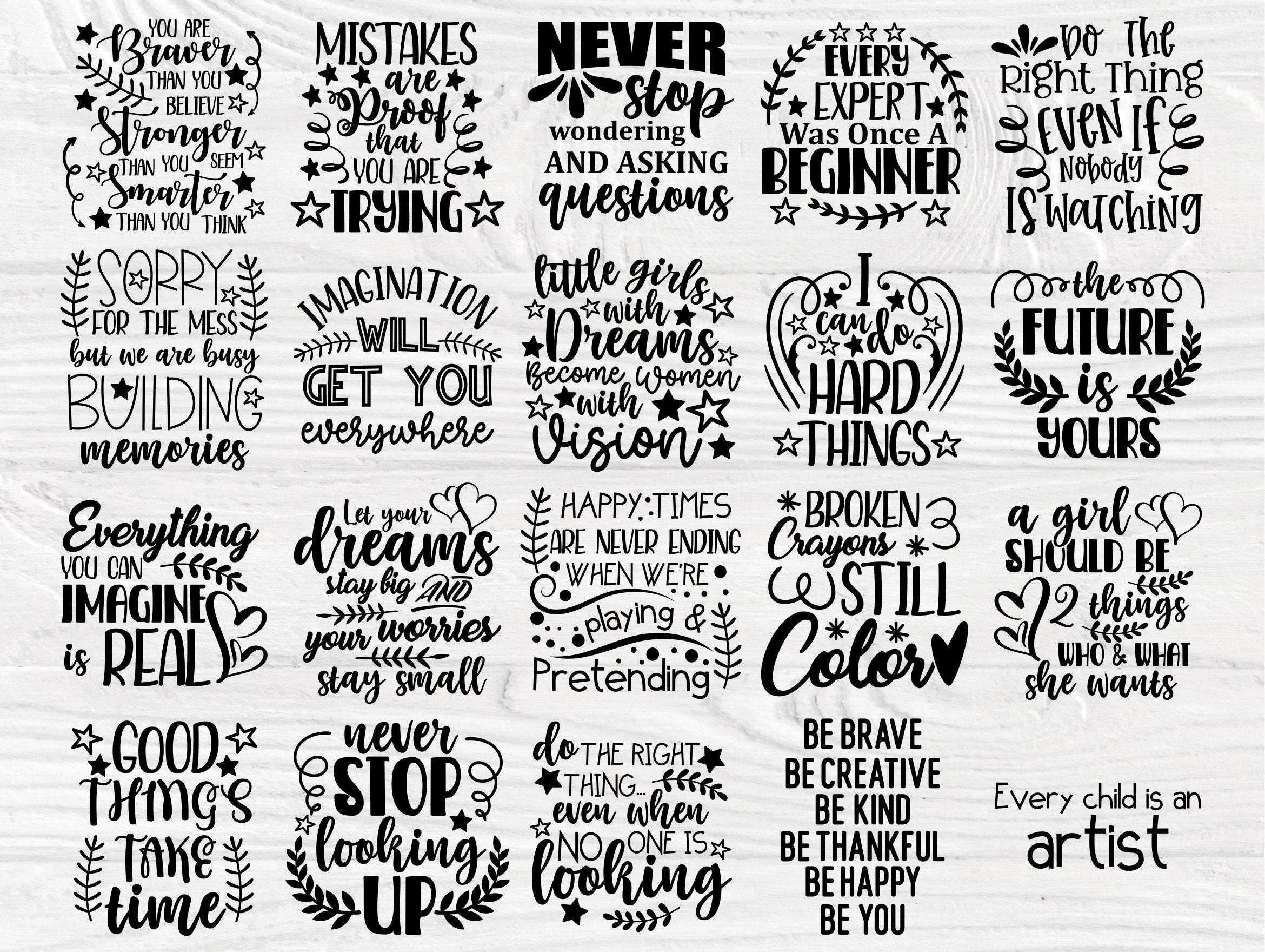 Motivational SVG Bundle, Inspirational Svg Quotes By TonisArtStudio ...