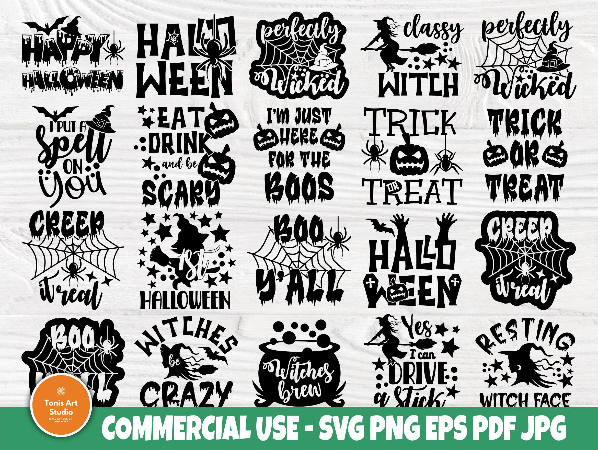 Halloween SVG Bundle, Horror Svg, Pumpkin Signs By TonisArtStudio ...