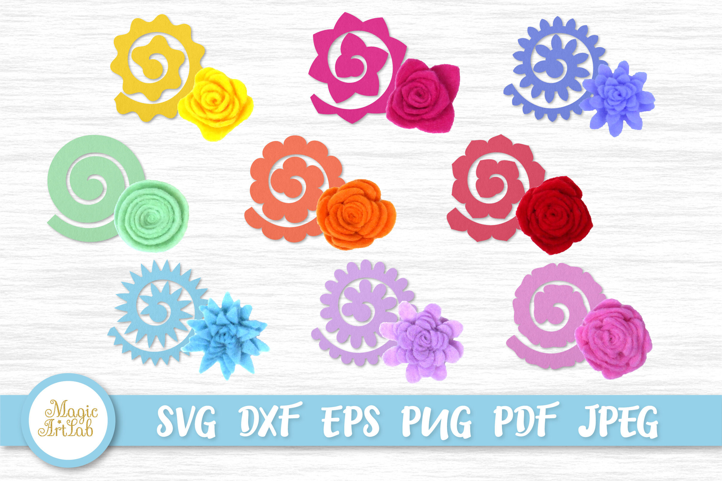 Free Rolled Flower Svg Files For Cricut | Best Flower Site