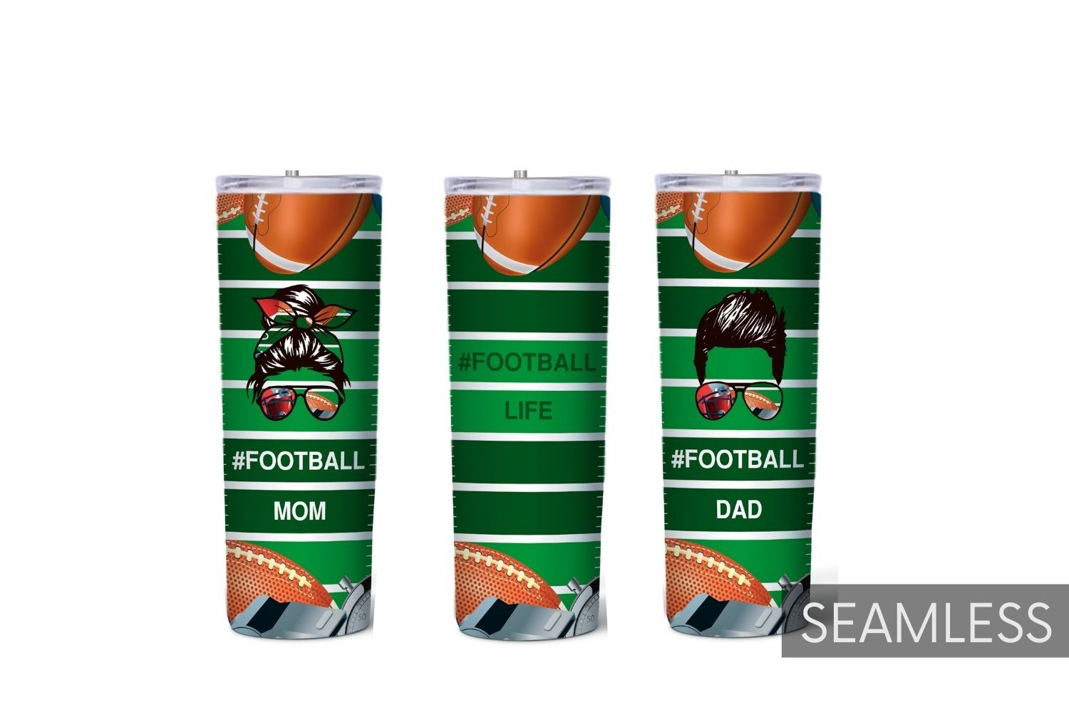 NFL THEMED TUMBLERS