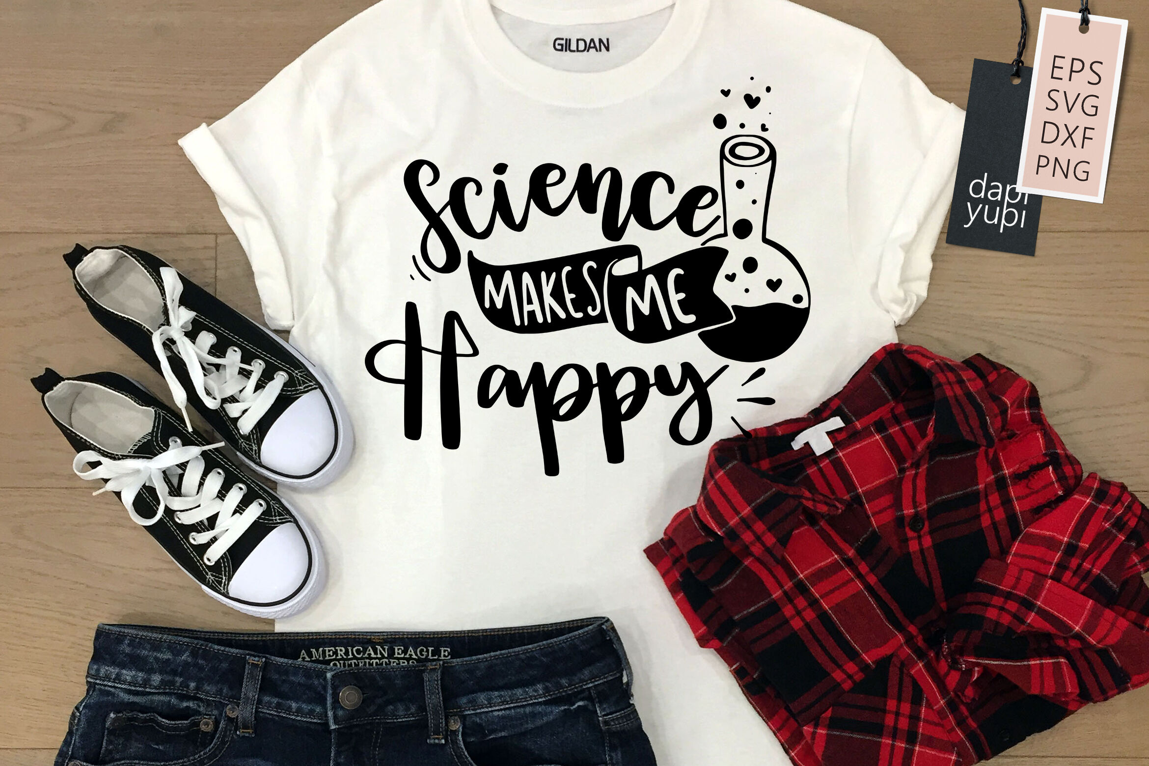 Science Makes Me Happy SVG By dapiyupi | TheHungryJPEG