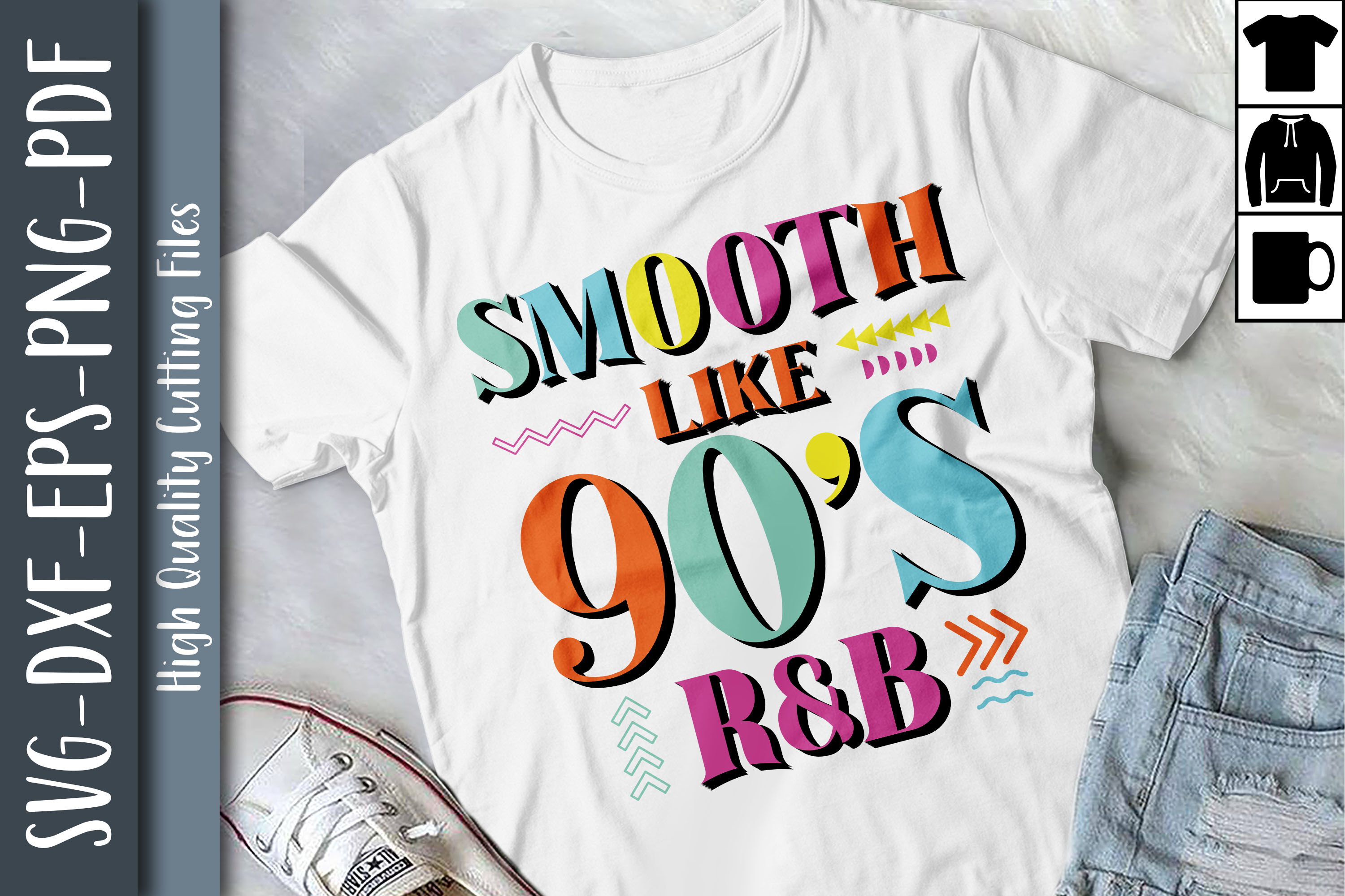 Smooth Like 90s R&B Retro 90s Themed By Unlimab | TheHungryJPEG