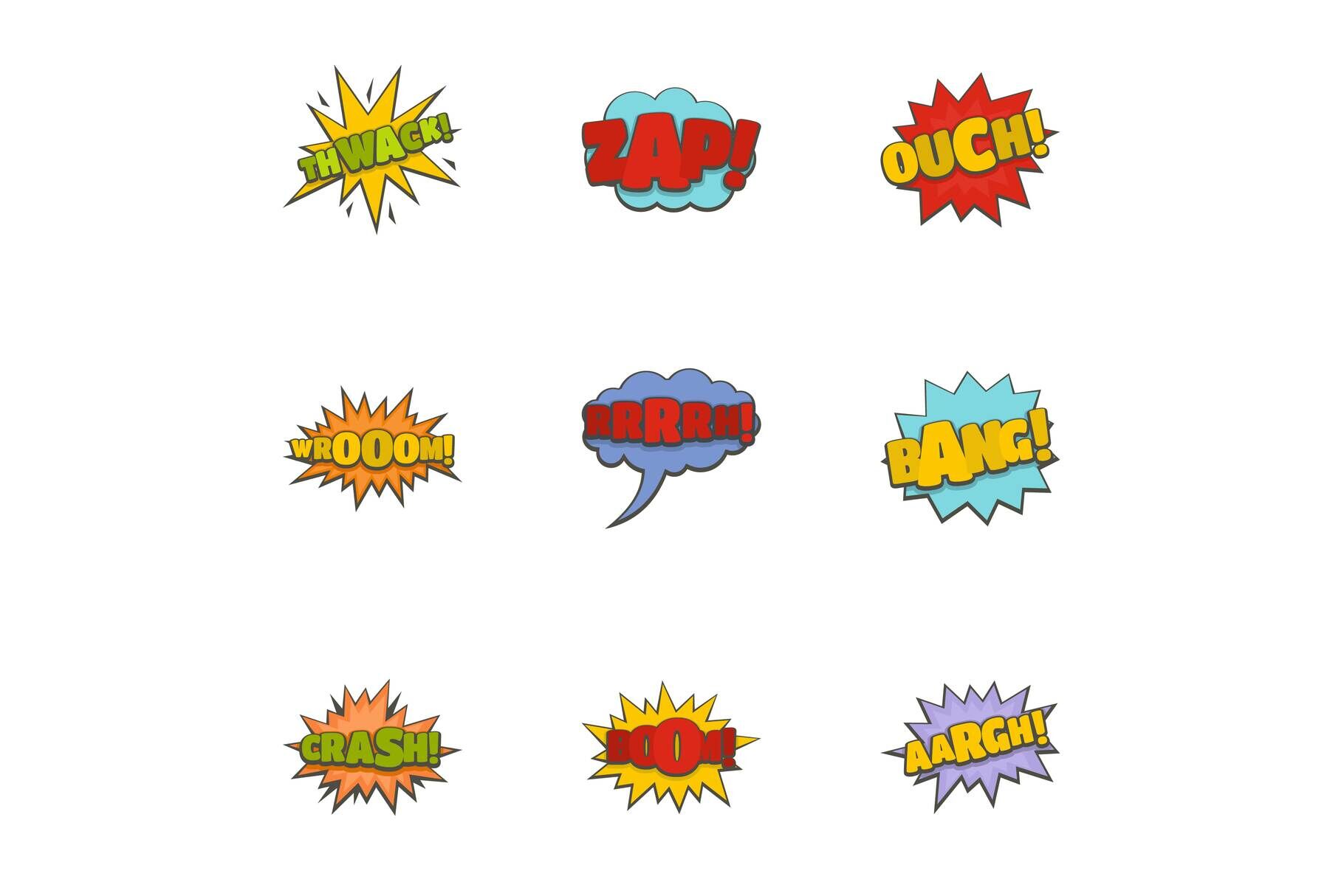 Thorn icons set, cartoon style By Anatolir56 | TheHungryJPEG