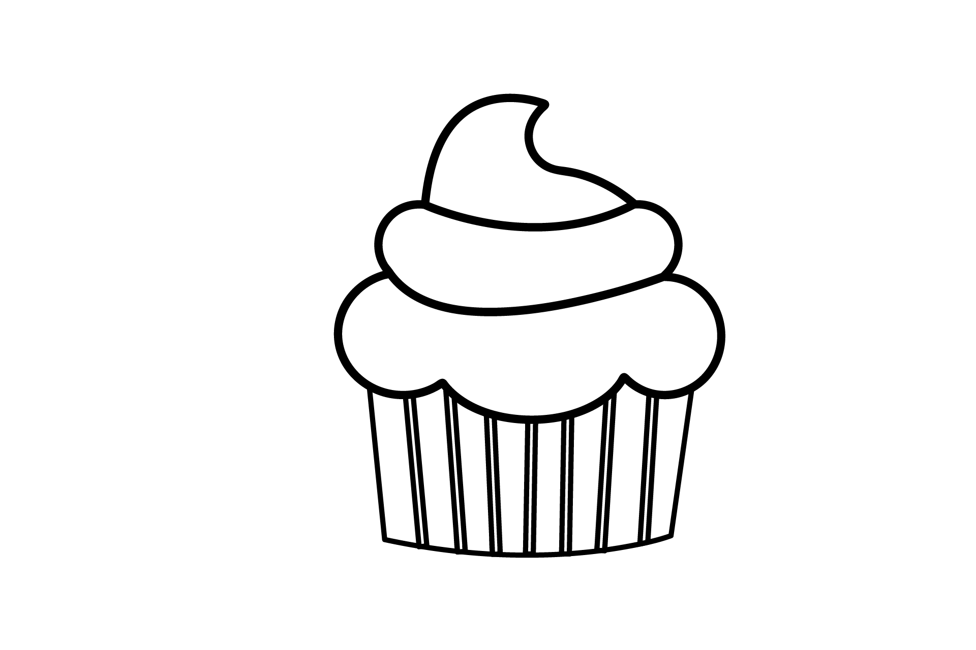 Kid birthday cake icon, outline style Stock Vector Image & Art - Alamy