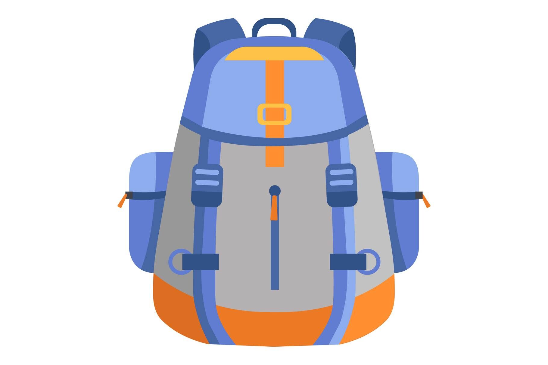 Backpack icon, flat style By Anatolir56 | TheHungryJPEG