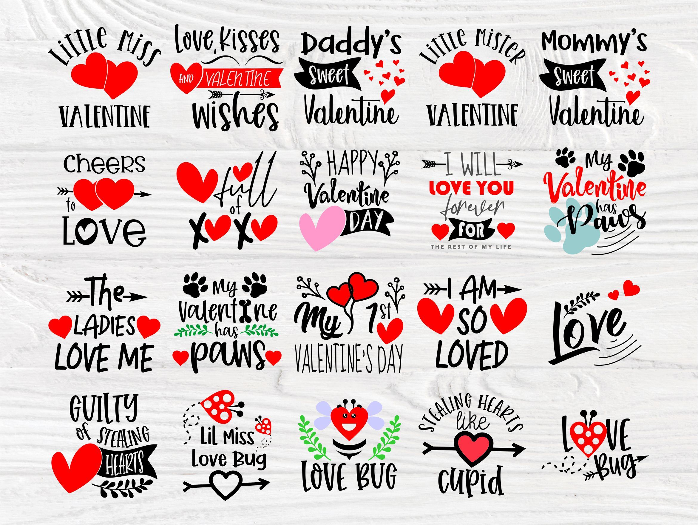 Valentine SVG Bundle, Funny Quotes Svg, Valentines Day Svg By  TonisArtStudio | TheHungryJPEG
