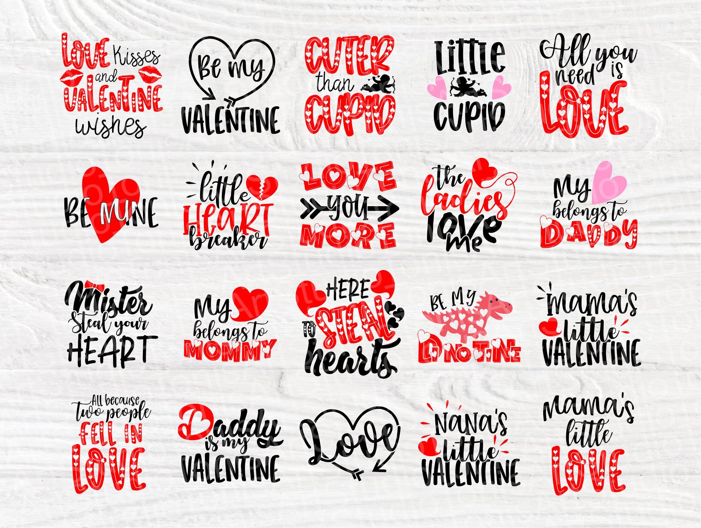 Kids Valentine's Svg Bundle | Valentines Day | Svg files for cricut