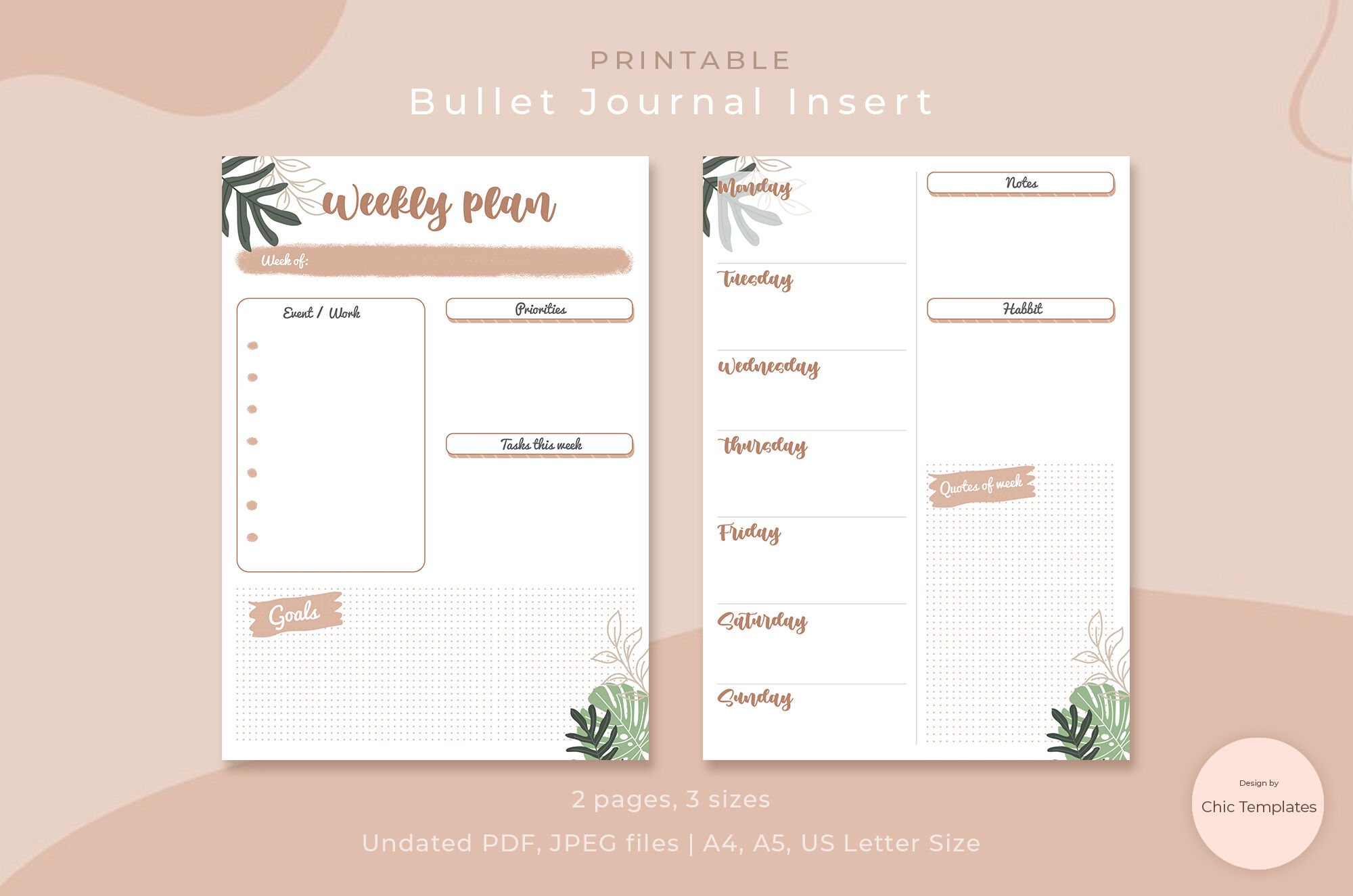 Premium Vector  Wish list elements for bullet journal. page