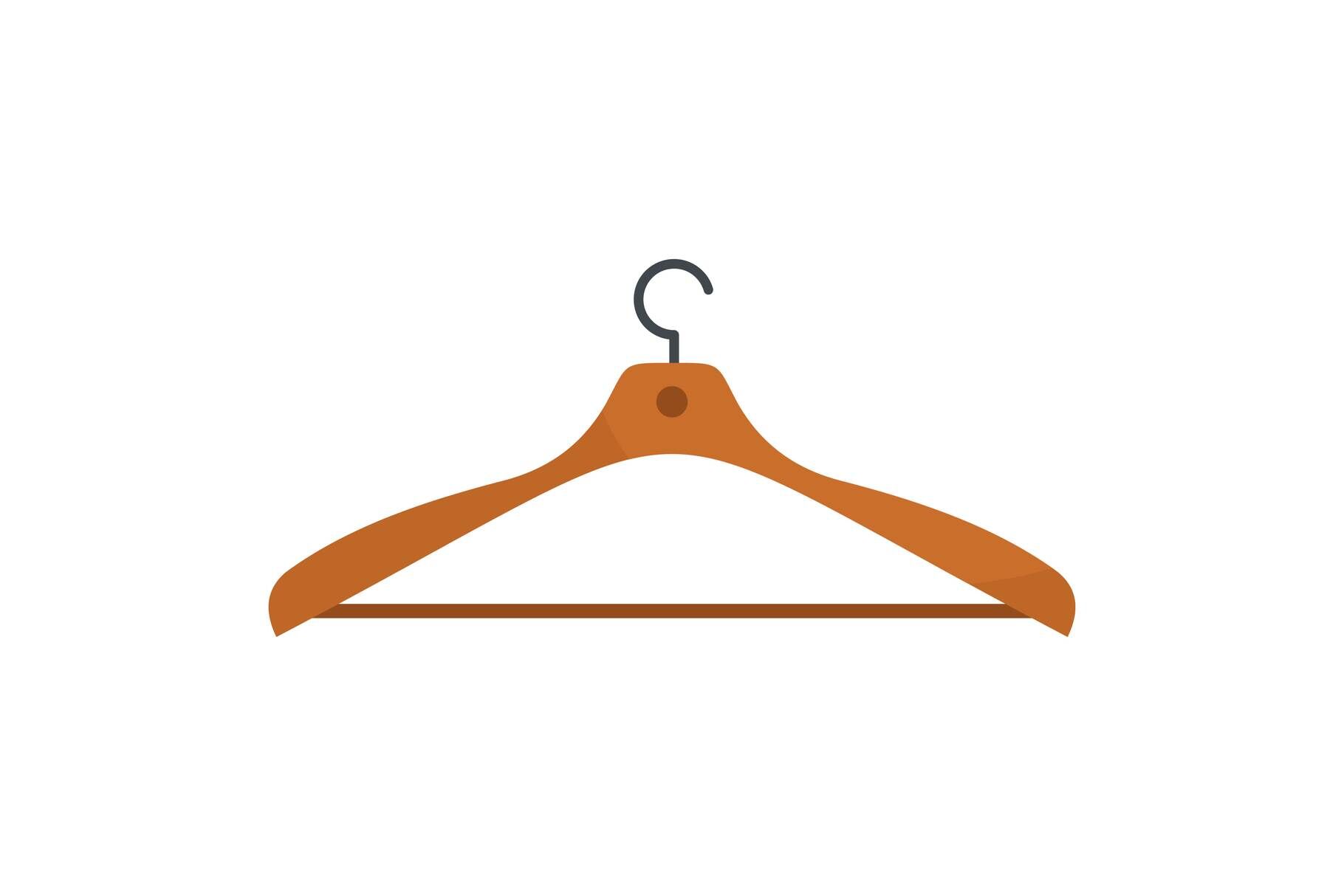 Wear hanger icon, flat style By Anatolir56 | TheHungryJPEG