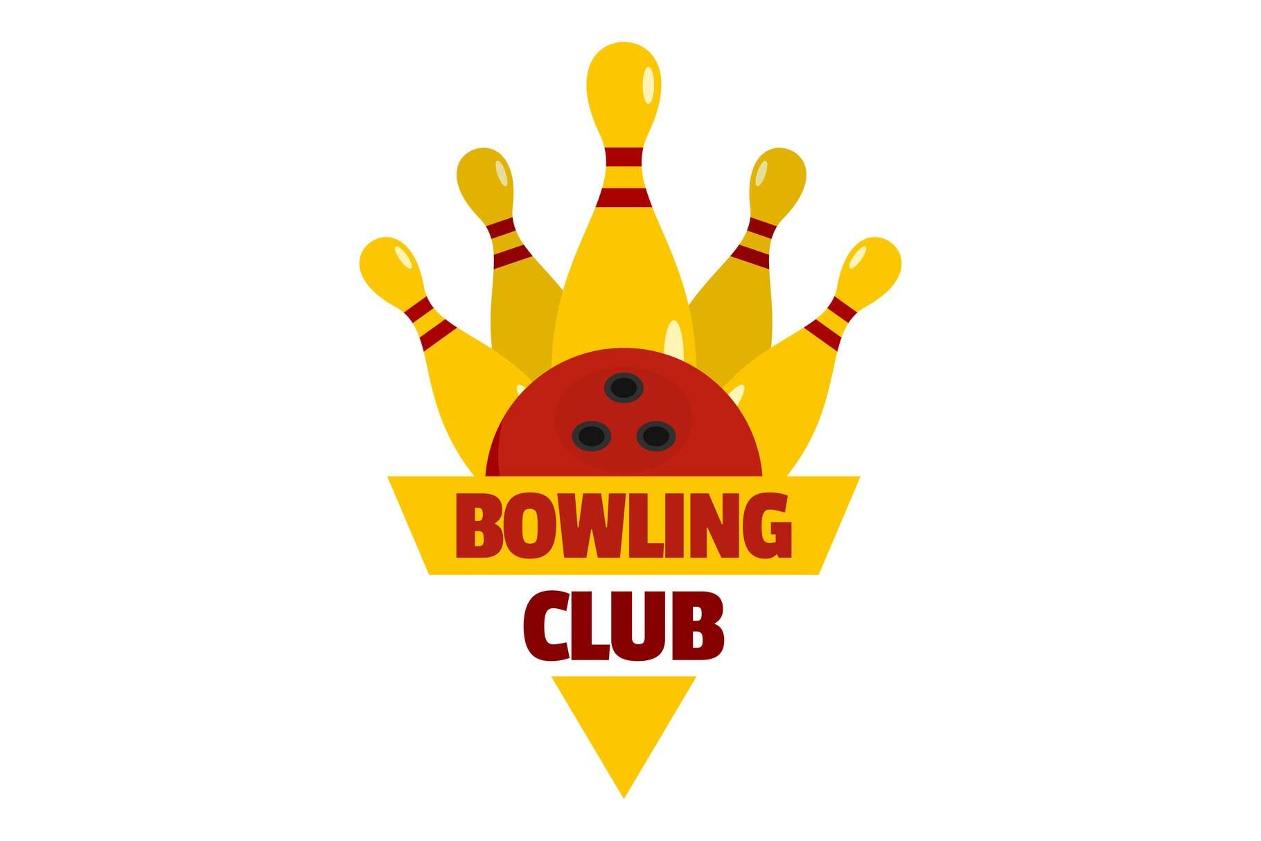 Bowling competition logo, flat style By Anatolir56 | TheHungryJPEG