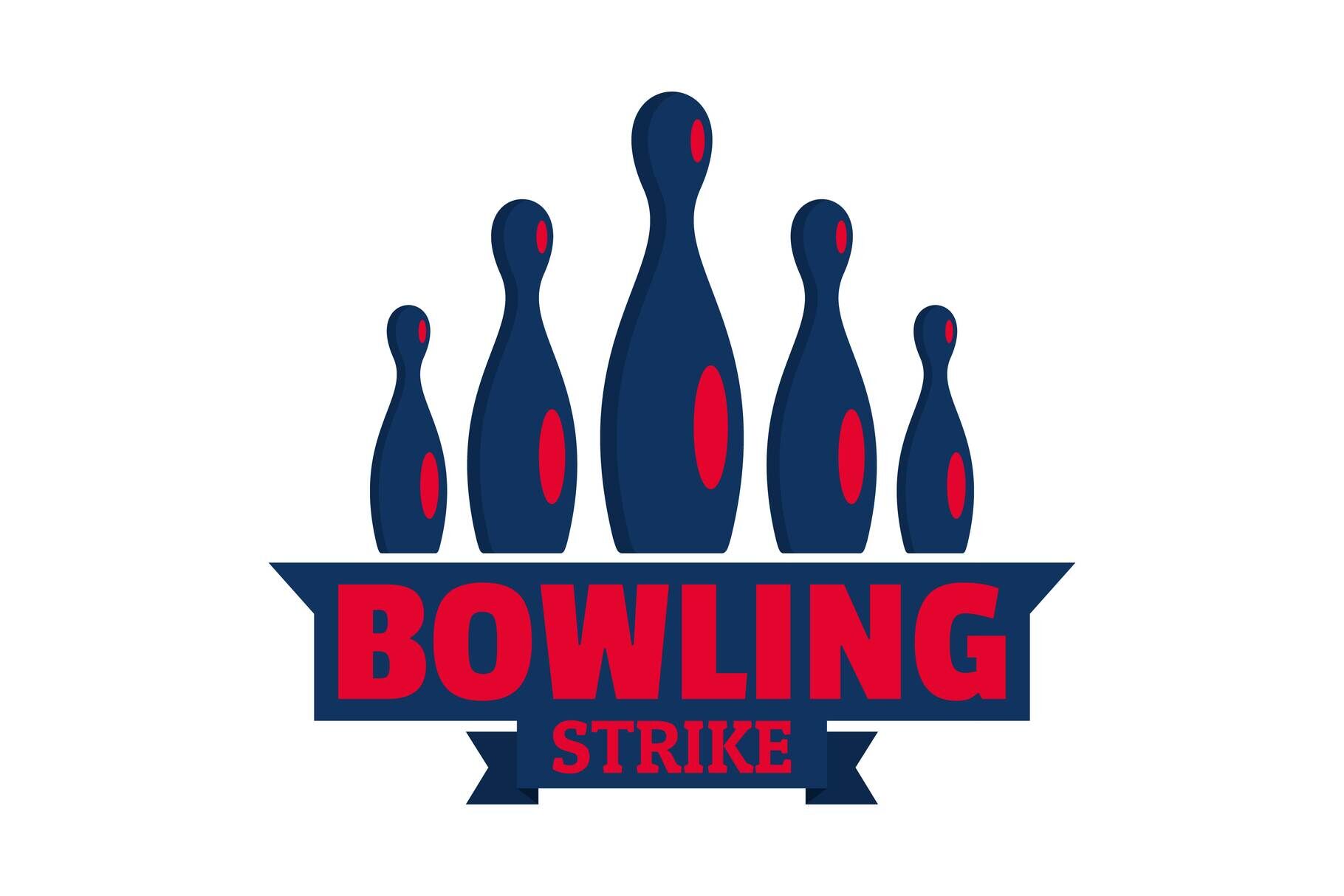 Bowling logo, flat style By Anatolir56 | TheHungryJPEG