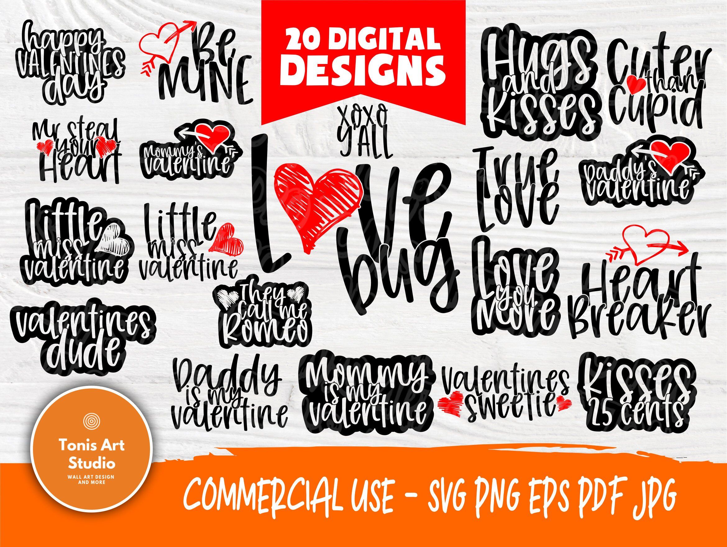Valentine SVG Bundle, Kids Valentines Day, Love Svg By TonisArtStudio ...