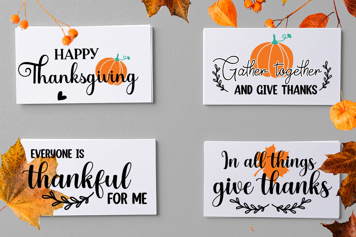 Thanksgiving Sign SVG Bundle By DESIGNAVO | TheHungryJPEG