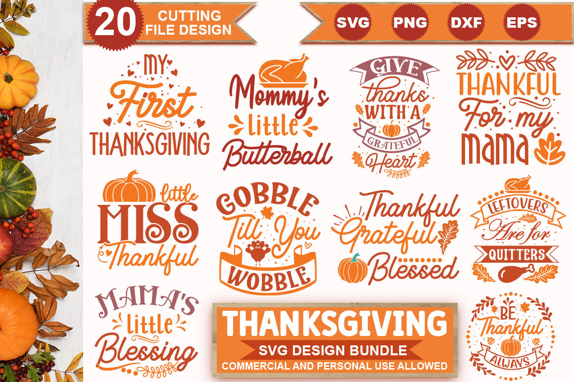 Download Thanksgiving Svg Bundle By Designavo Thehungryjpeg Com