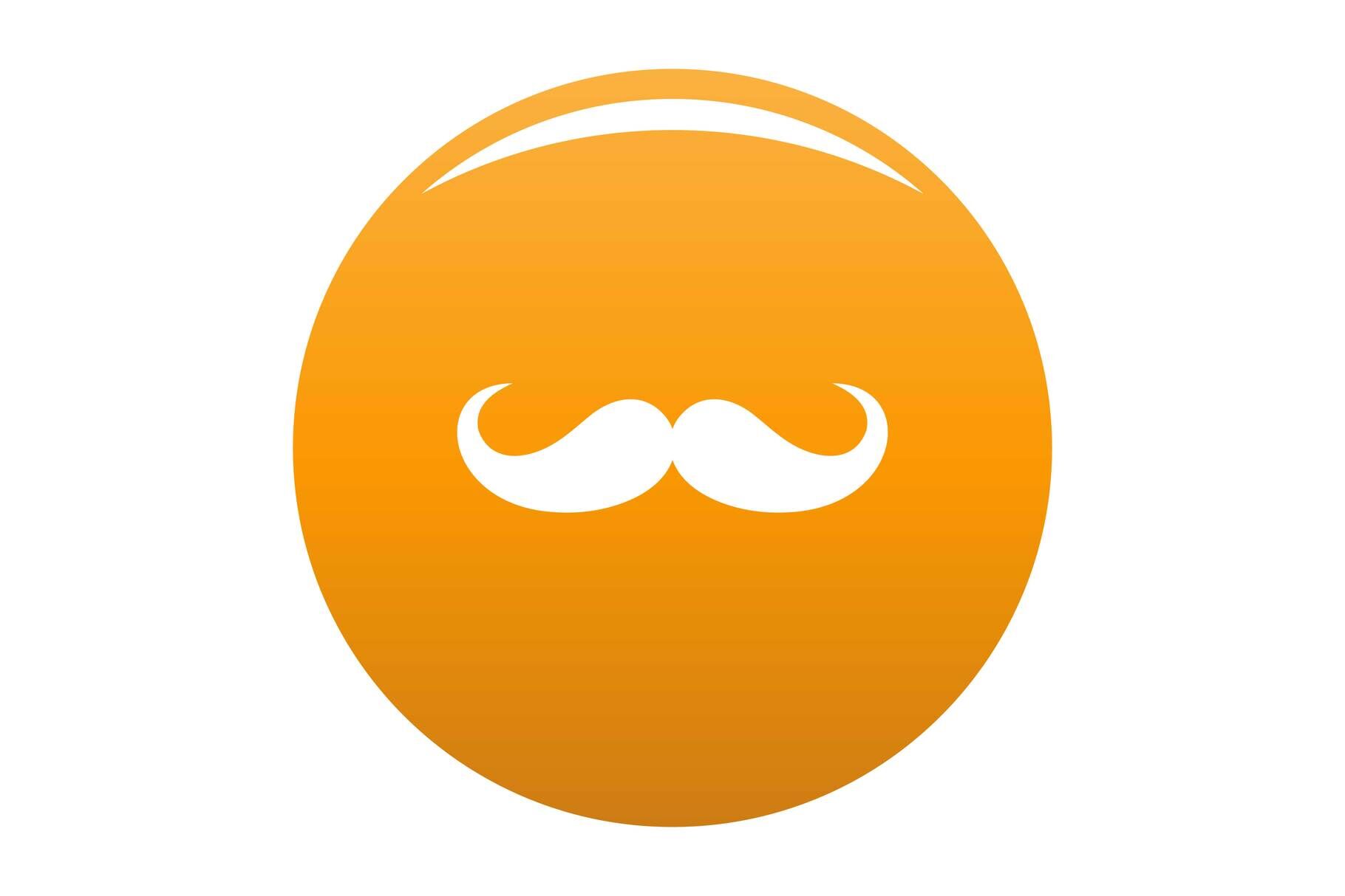 Operetta whiskers icon vector orange By Anatolir56 | TheHungryJPEG