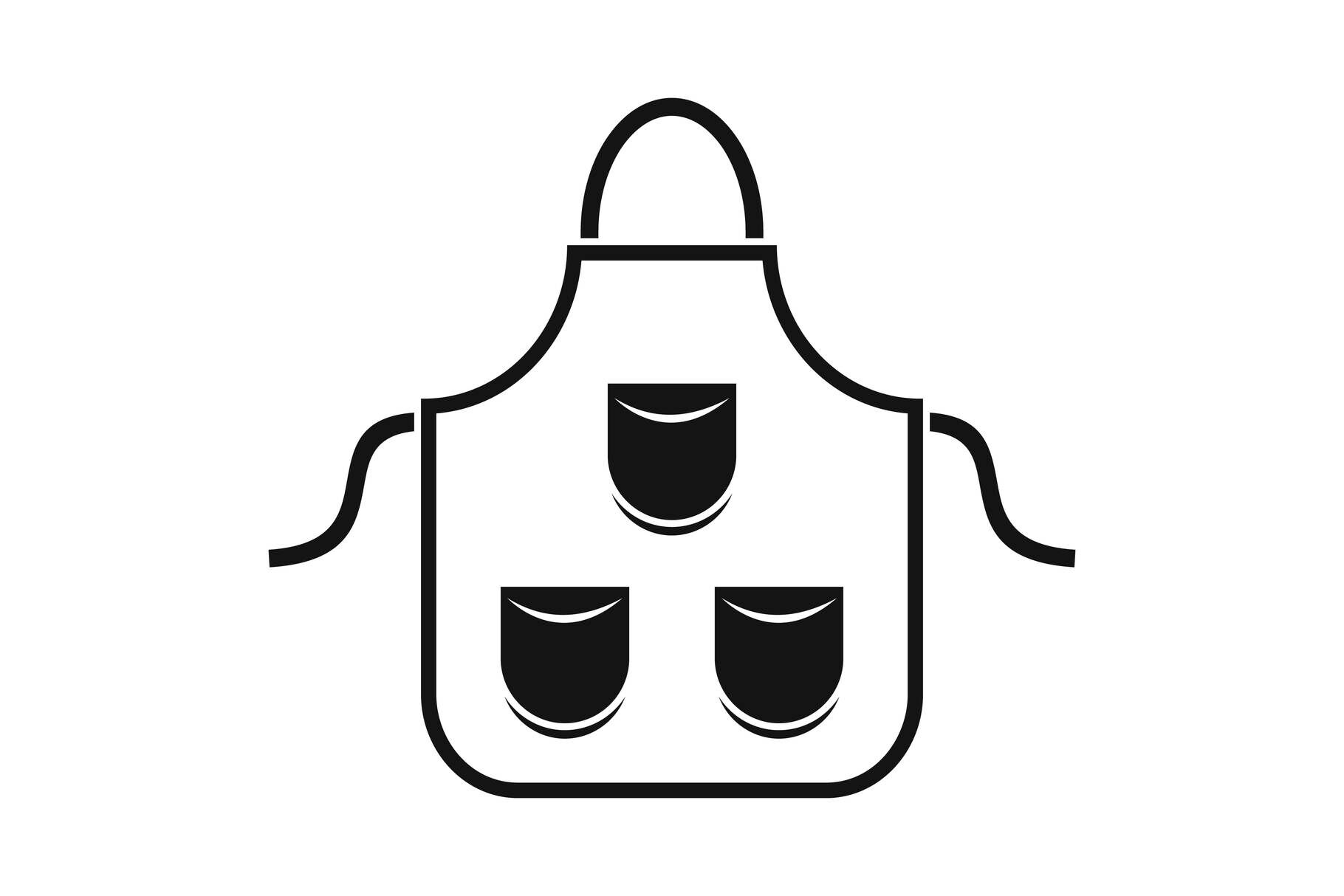 Carpenter apron icon, simple style By Anatolir56 | TheHungryJPEG