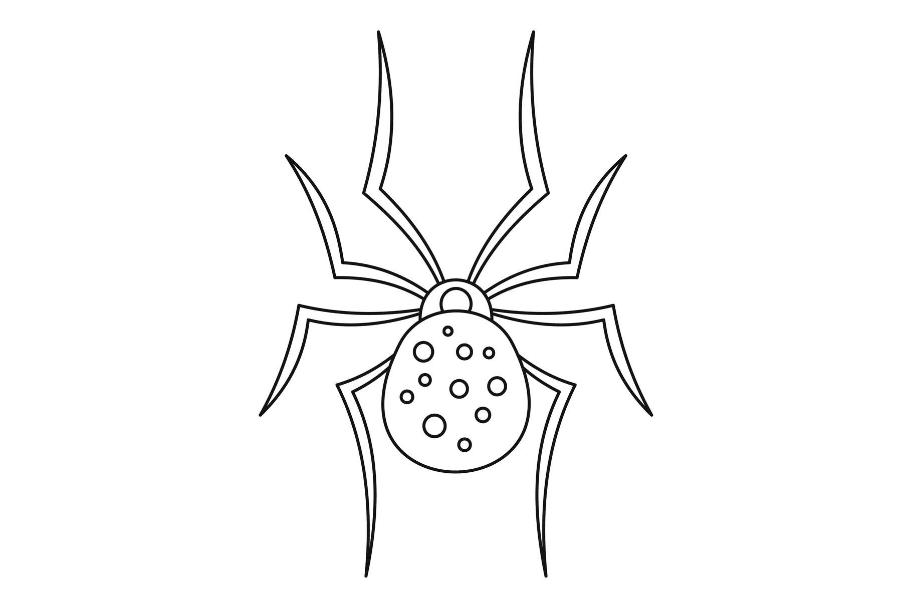 Spider icon, outline style By Anatolir56 | TheHungryJPEG