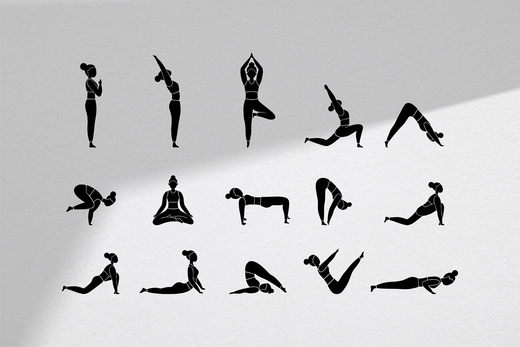 Yoga Poses With Names Stock Vector Illustration and Royalty Free Yoga Poses  With Names Clipart