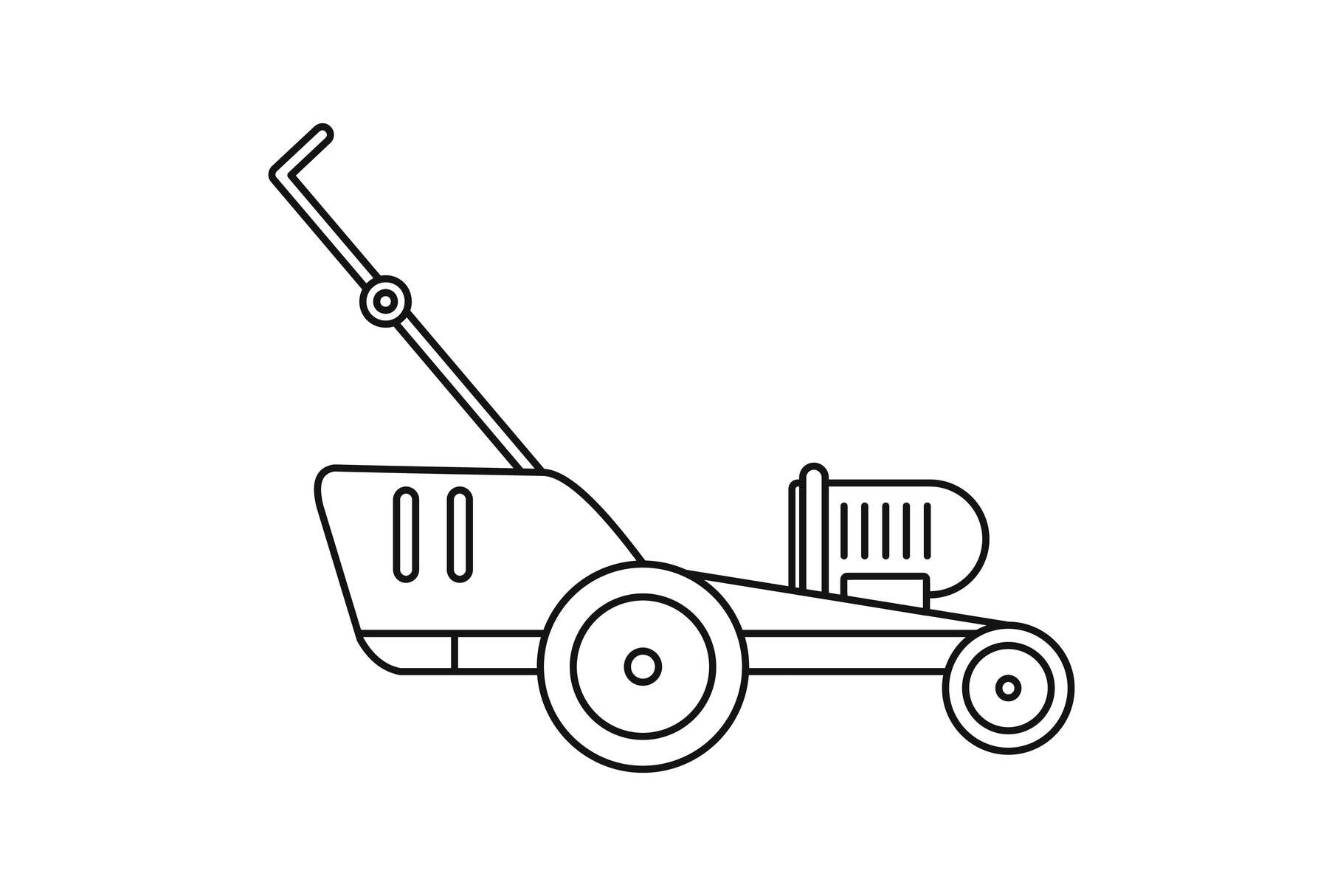 Grass Cutter Icon Outline Style By Anatolir56 Thehungryjpeg