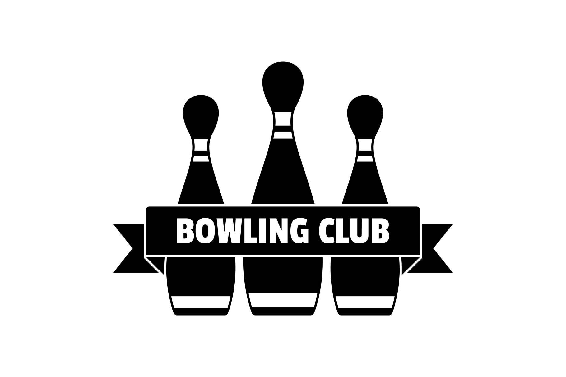 Classic bowling club logo, simple style By Anatolir56 | TheHungryJPEG