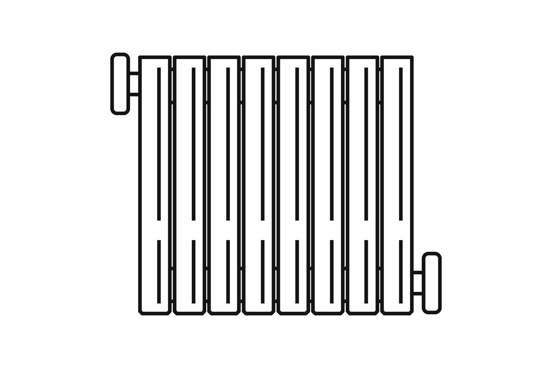 Radiator icon, outline style By Anatolir56 TheHungryJPEG