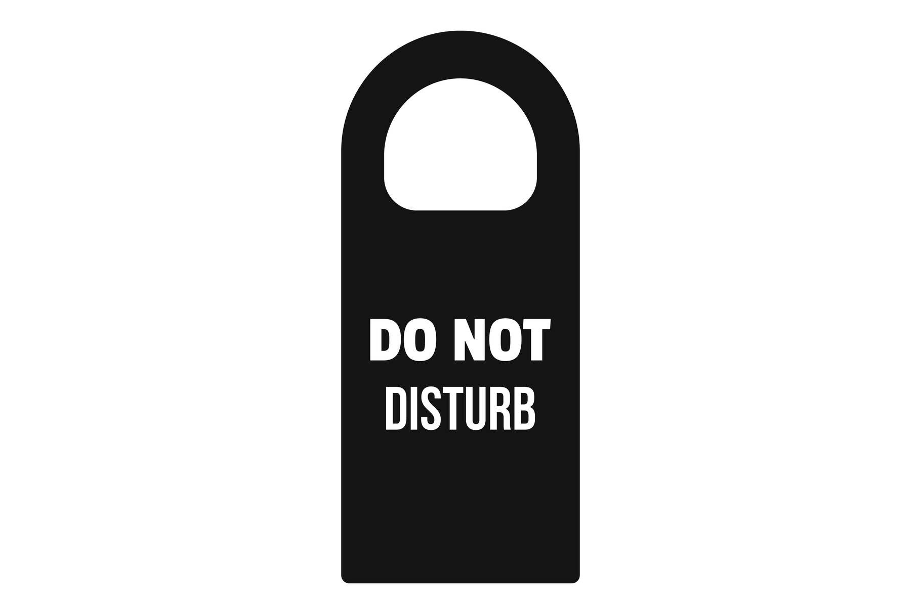 Do not disturb room tag icon, simple style By Anatolir56 | TheHungryJPEG