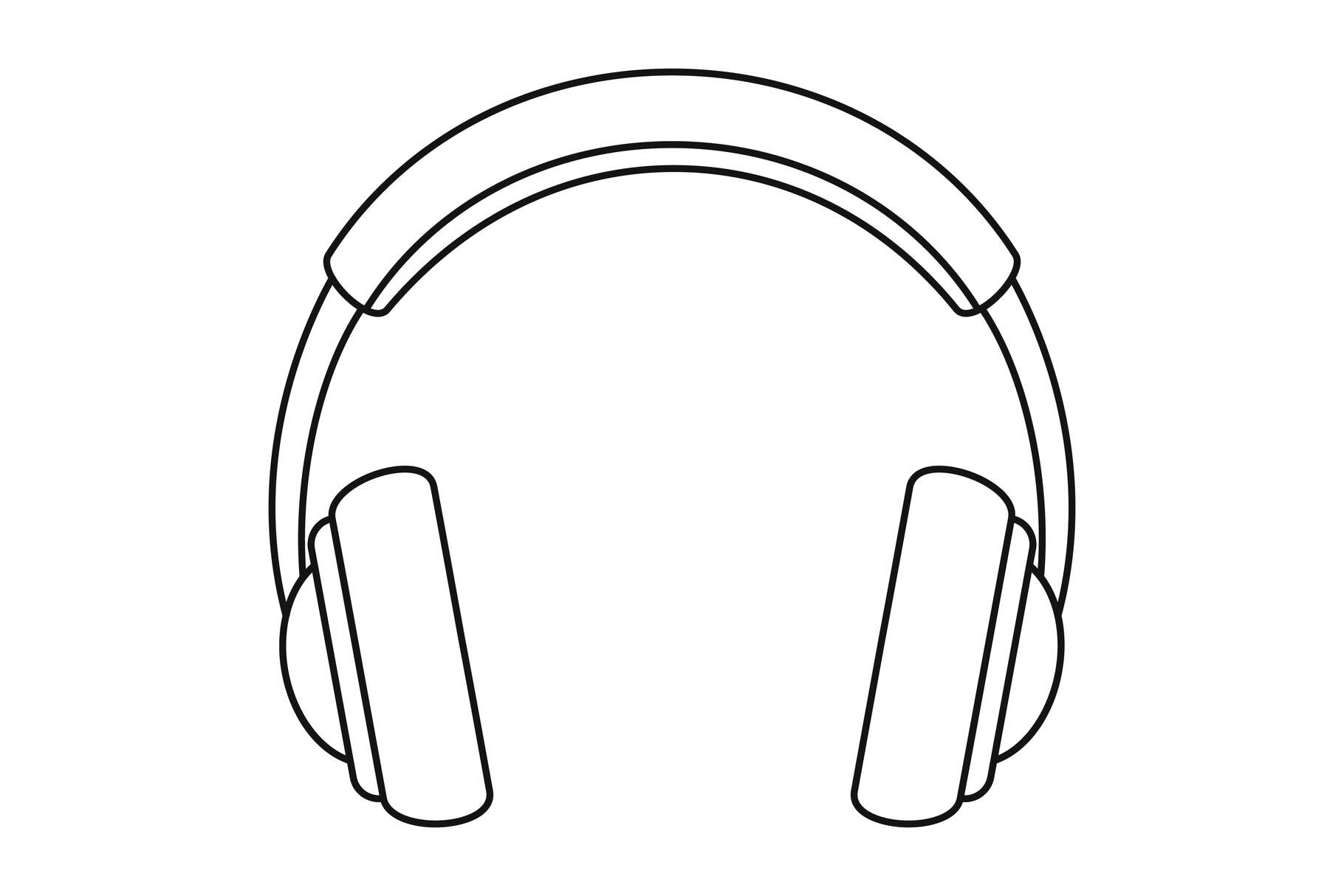 Rock headphones icon, outline style By Anatolir56 | TheHungryJPEG