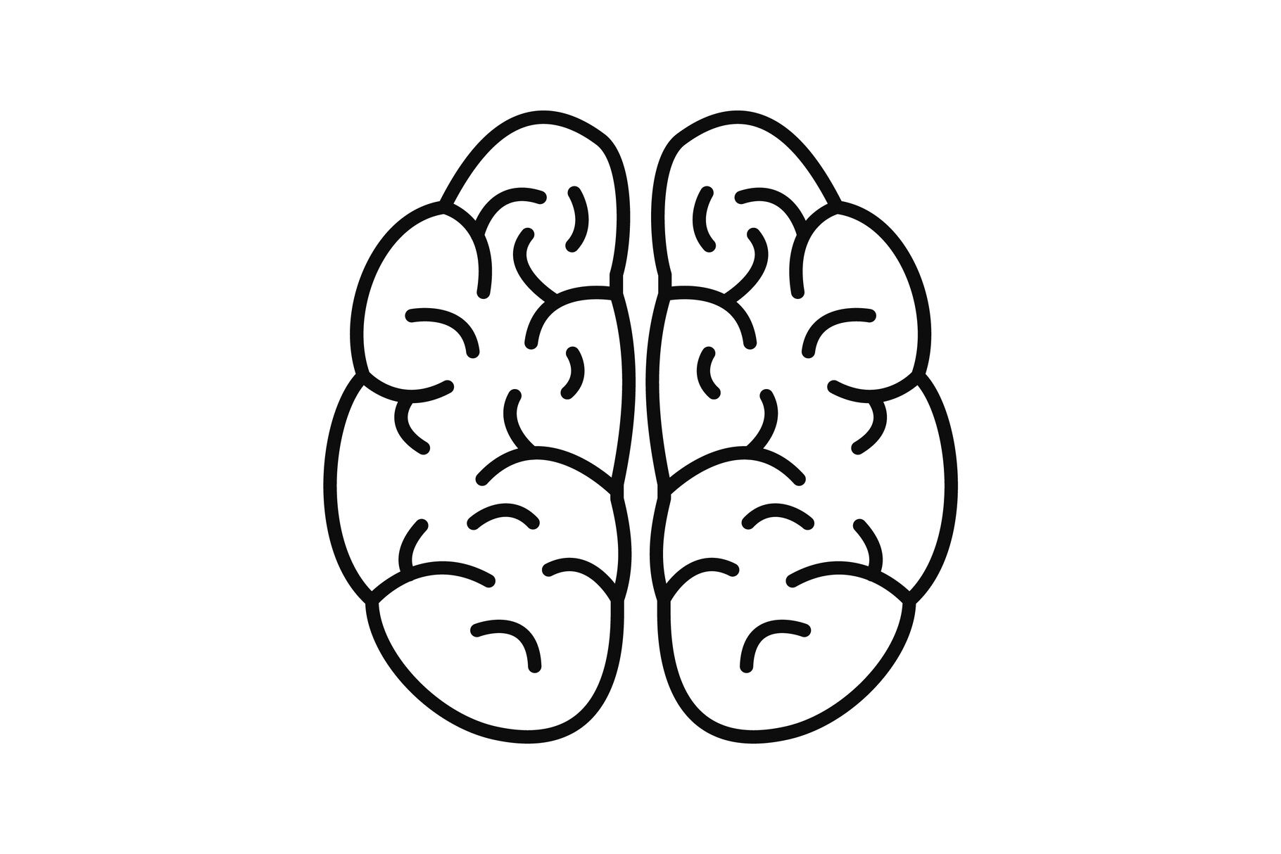 Brain icon, outline style By Anatolir56 | TheHungryJPEG