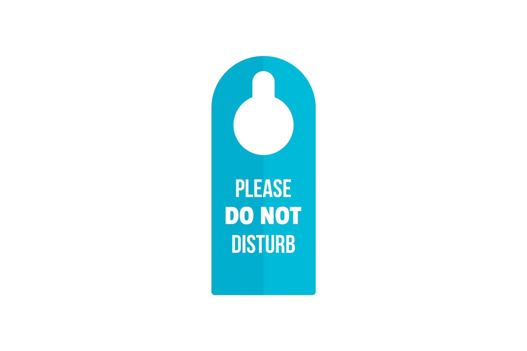 Do not disturb tag icon, flat style By Anatolir56 | TheHungryJPEG