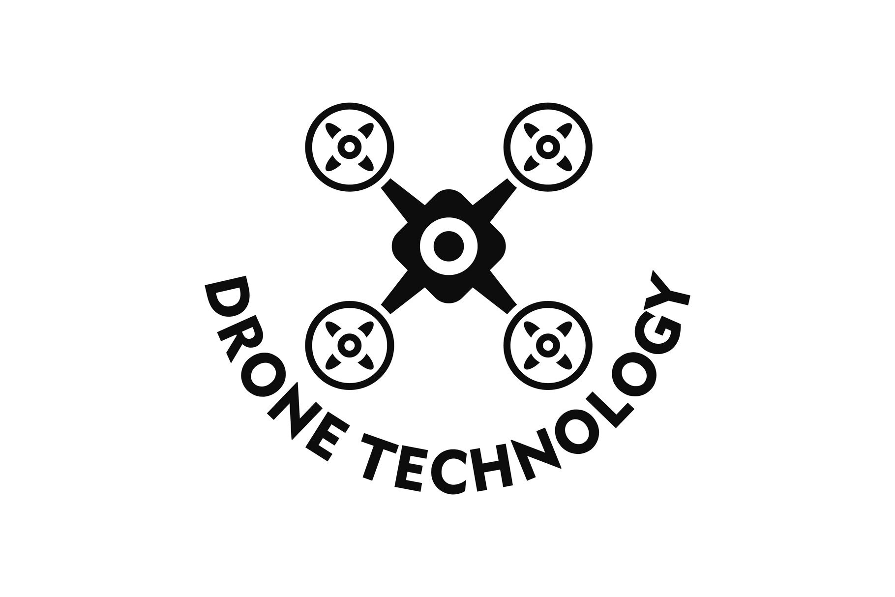 Drone technology logo, simple style By Anatolir56 | TheHungryJPEG