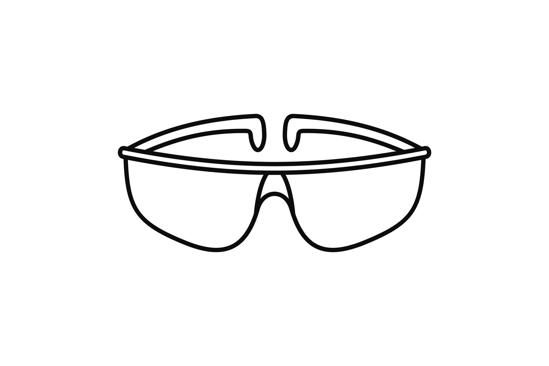 Chemical protect glasses icon, outline style By Anatolir56 | TheHungryJPEG