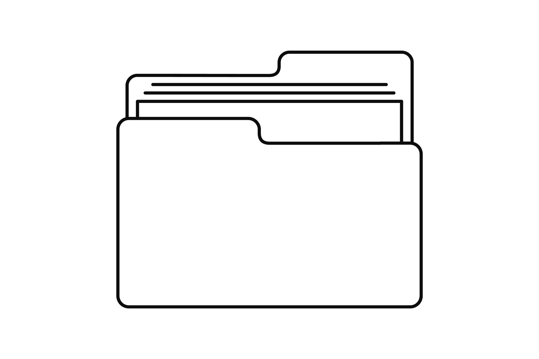 black document folder icon