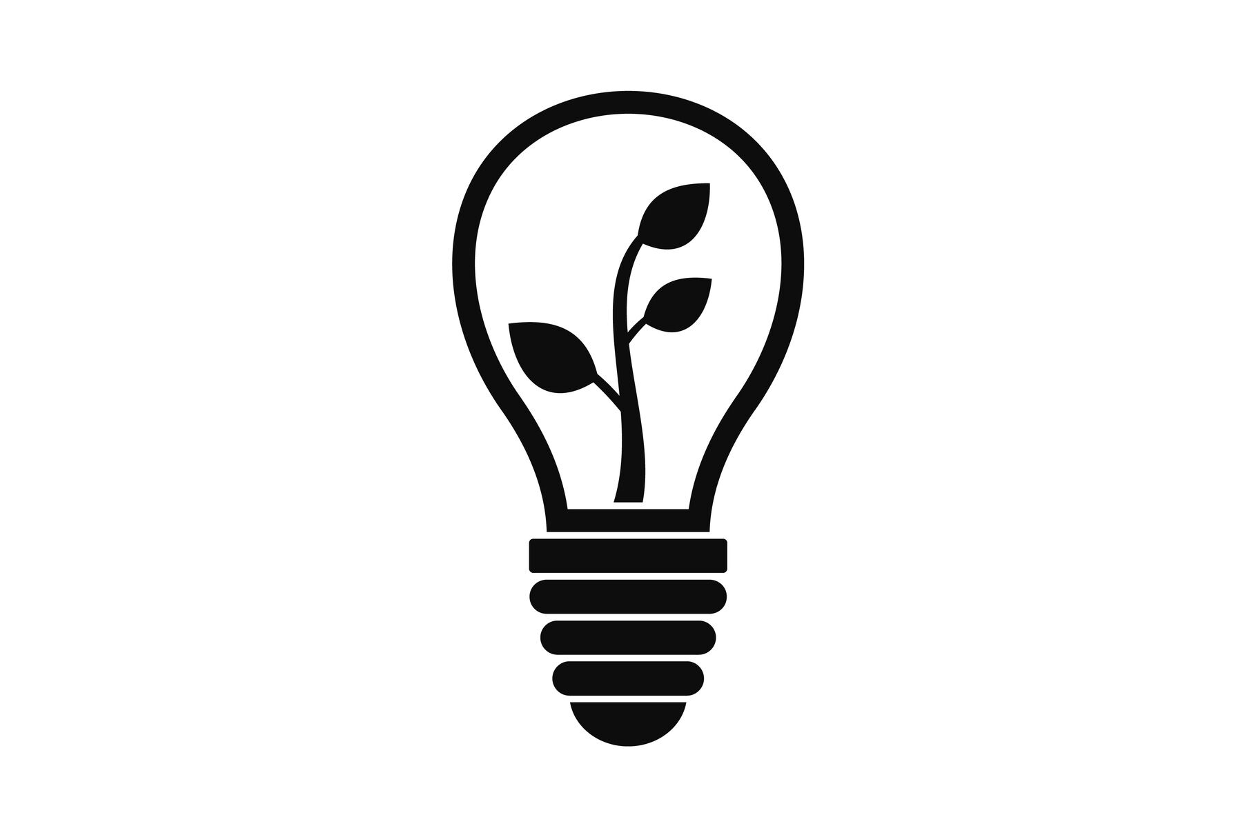 Eco save bulb icon, simple style By Anatolir56 | TheHungryJPEG