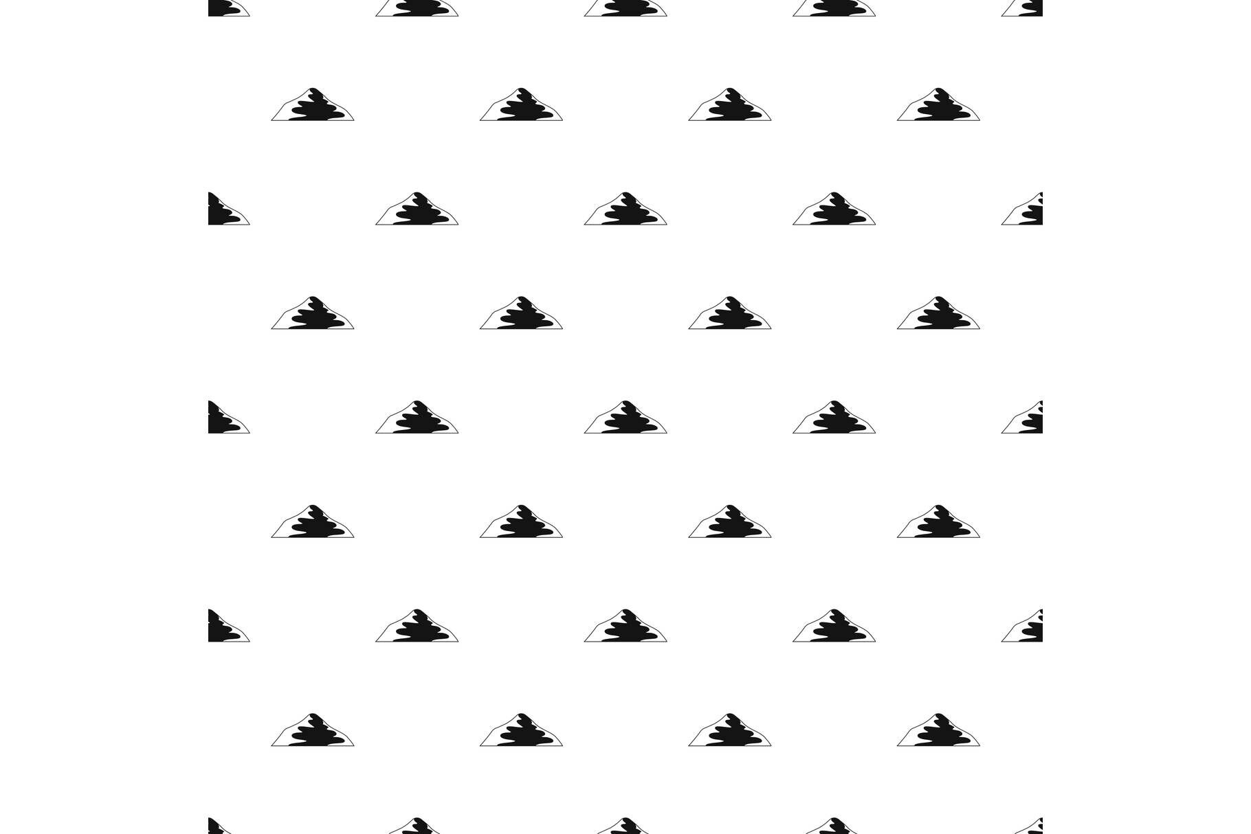 Asian mountain pattern seamless vector By Anatolir56 | TheHungryJPEG